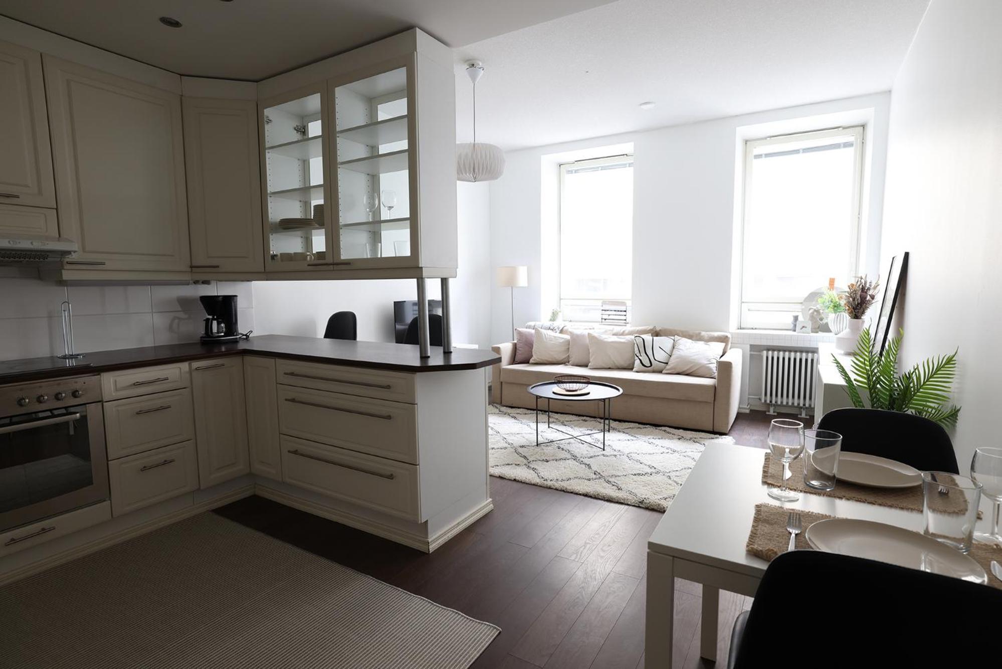 2ndhomes Cozy 44m2 1BR home with best location in Kamppi!