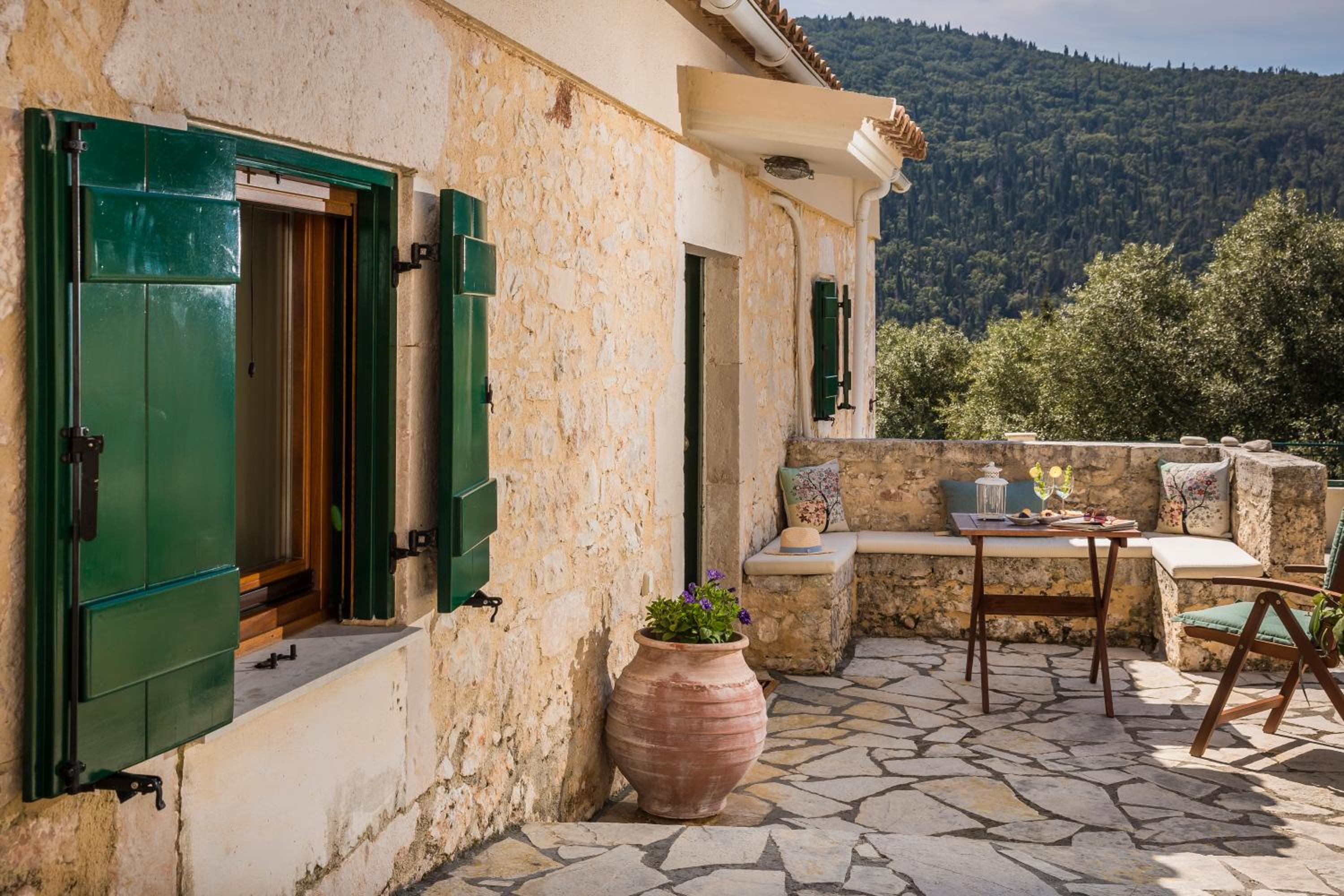 Traditional Stone House Anofli 1843 Fiskardo Kefalonia view 3