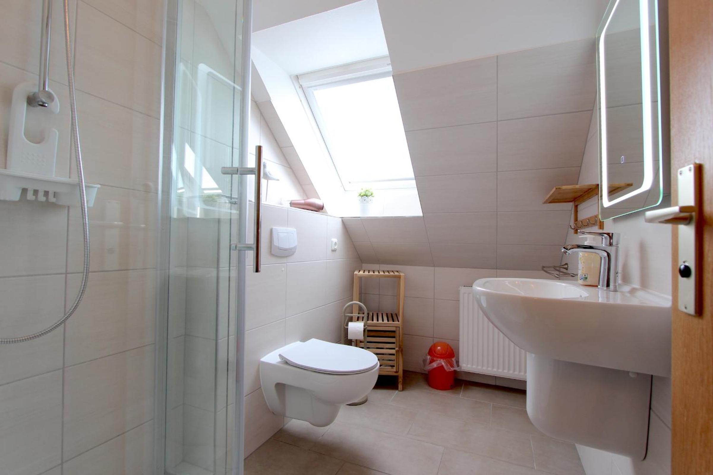 Meeresgruss Seestern en Kellenhusen — bathroom