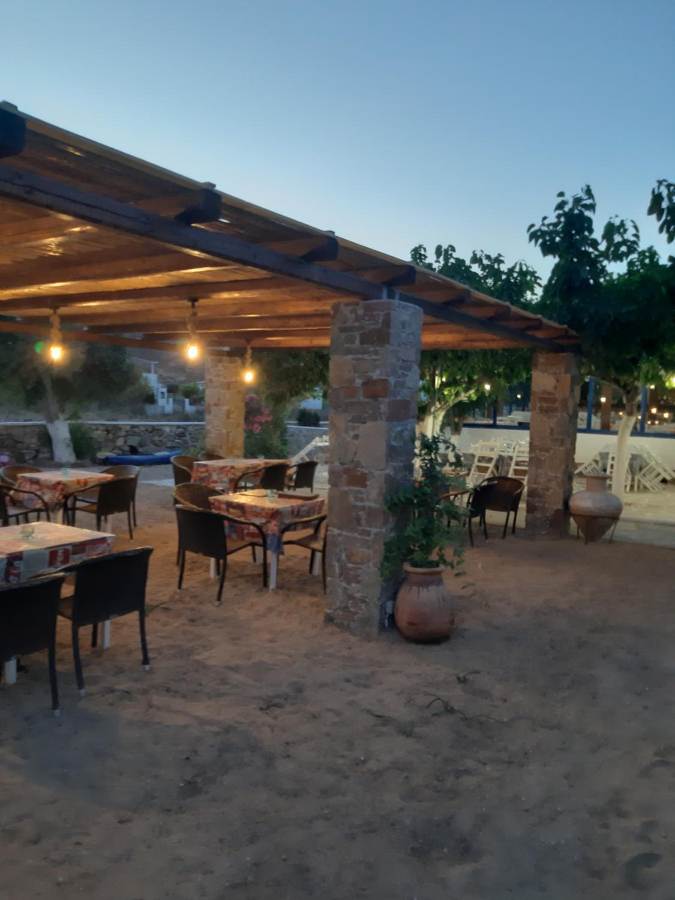 outdoor BBQ area