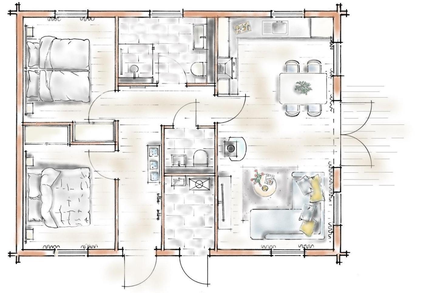 Ökologisches Holzblock-Ferienhaus Lauterdörfle 150 - Baujahr 2022 - mit gratis AlbCard