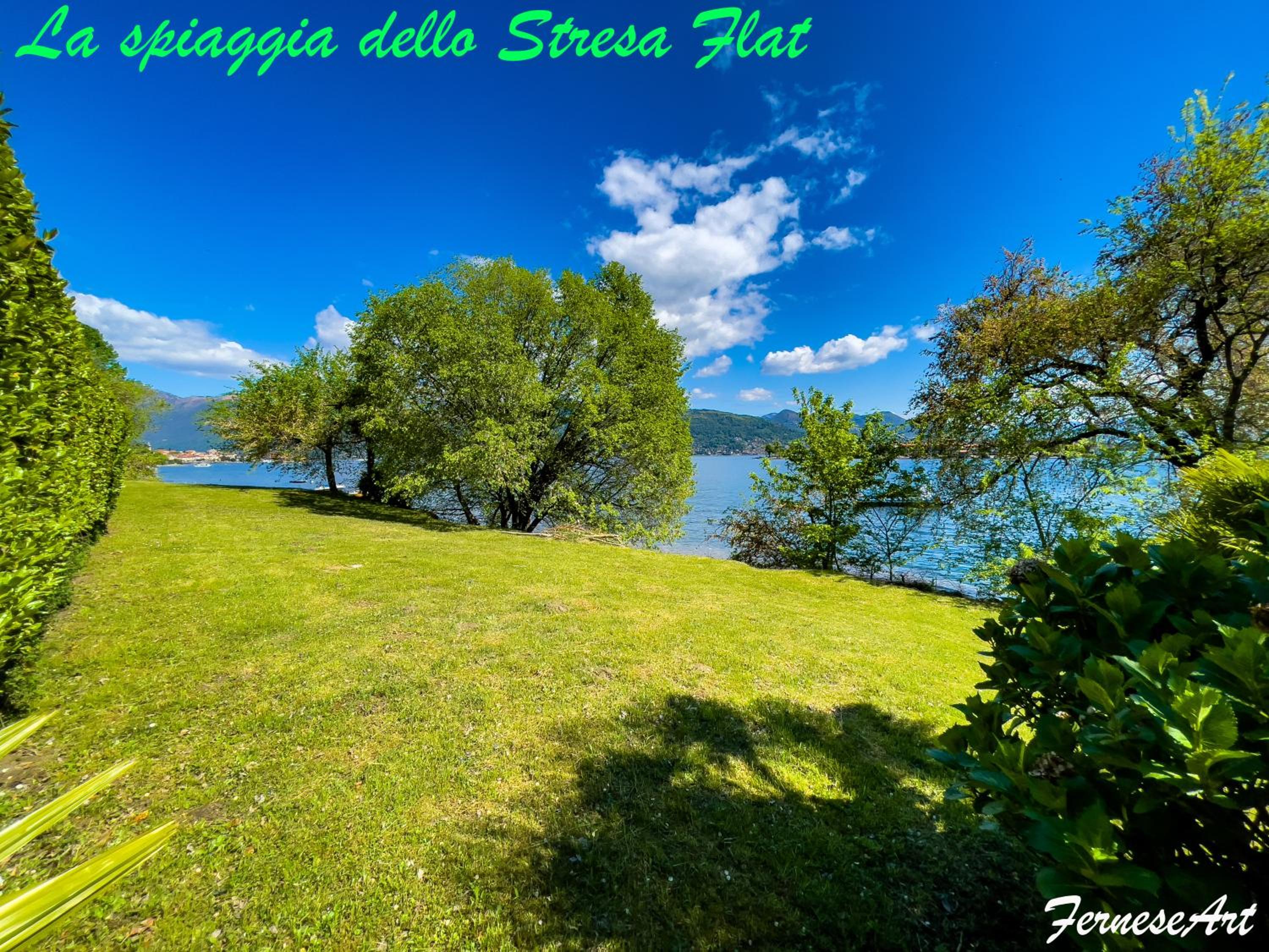 Appartamento vista Lago, giardino spiaggia a Stresa vista Isole Borromee e Golfo Borromeo - STRESAFLAT