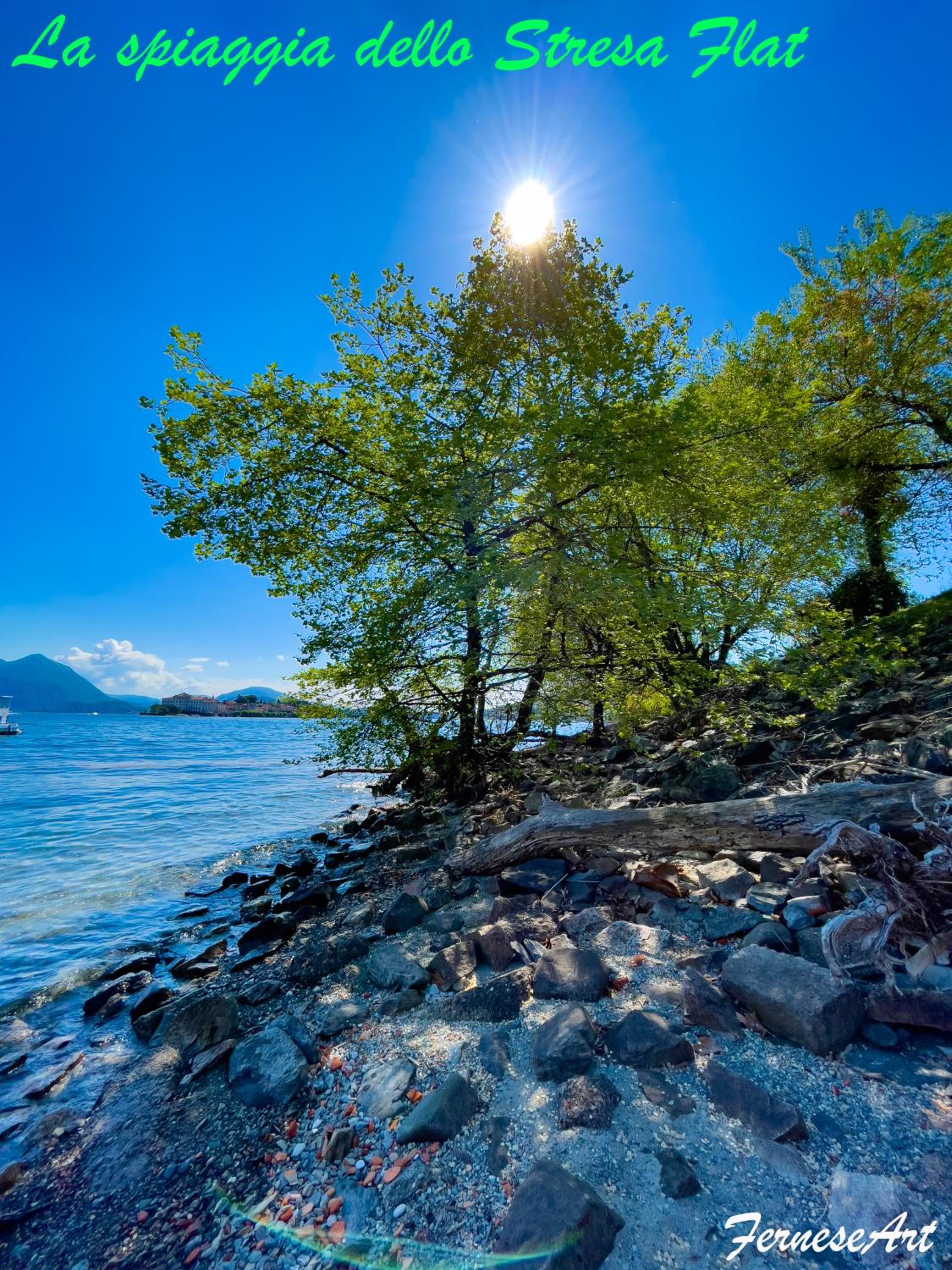 Appartamento vista Lago, giardino spiaggia a Stresa vista Isole Borromee e Golfo Borromeo - STRESAFLAT