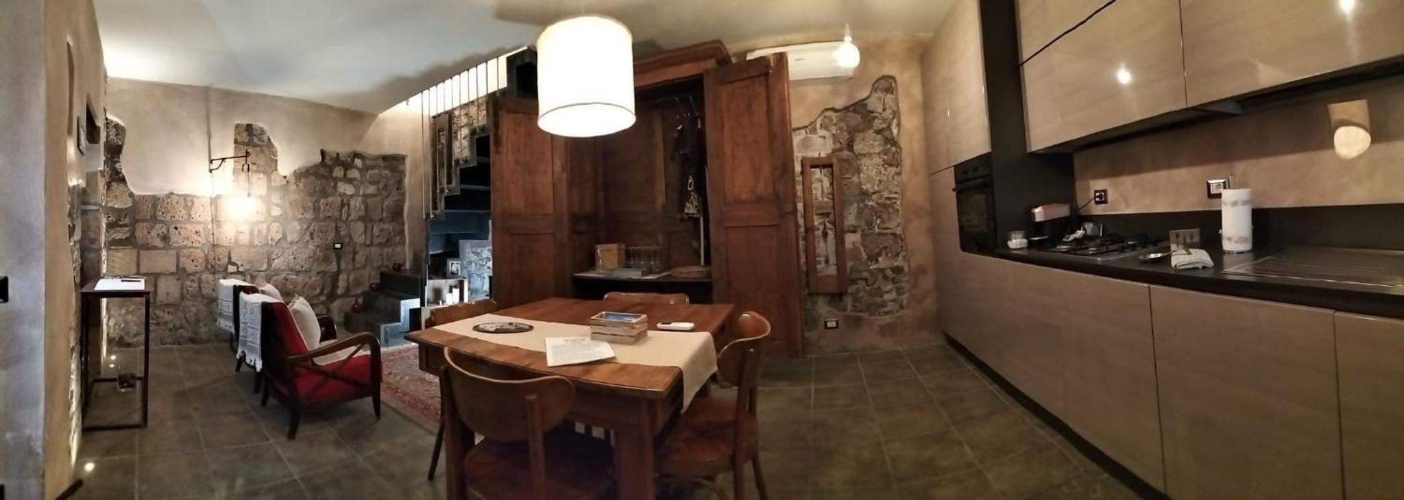 Il Riuscello en Tuscania — kitchen