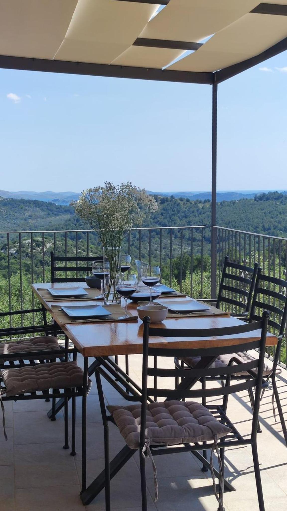 Luxury stone house in a Nature park view 4