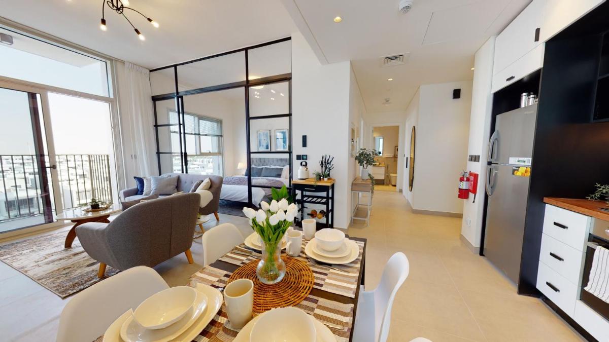 White Sage - High-End apartment With Burj Khalifa Glimpse