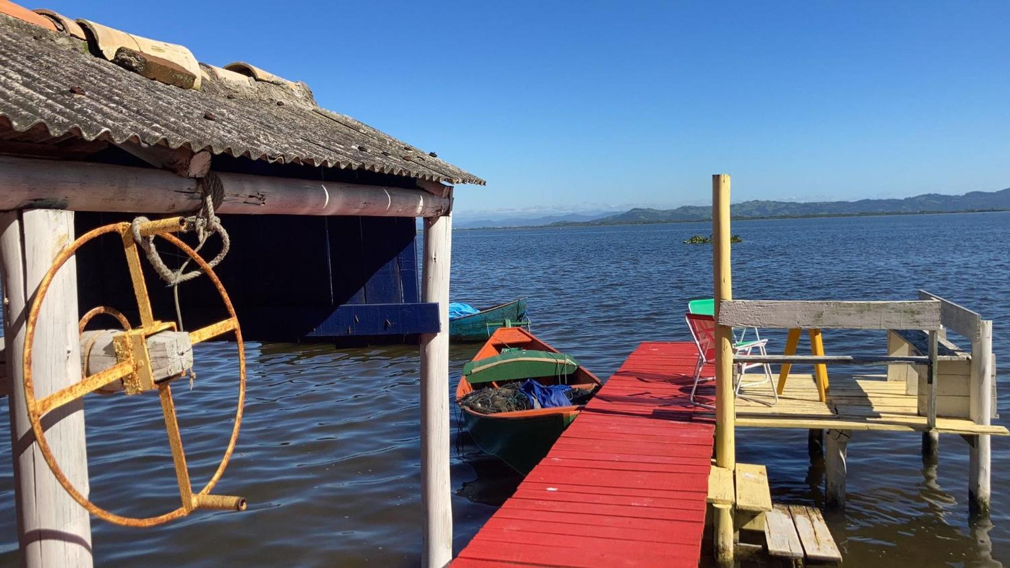 Casa do Tio Rait na frente da Lagoa