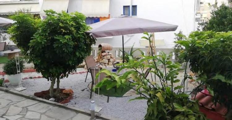 outdoor BBQ area