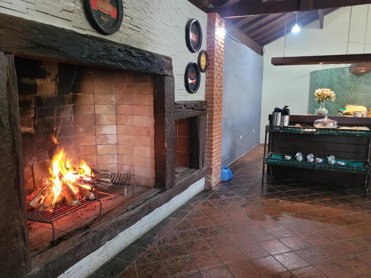 outdoor BBQ area