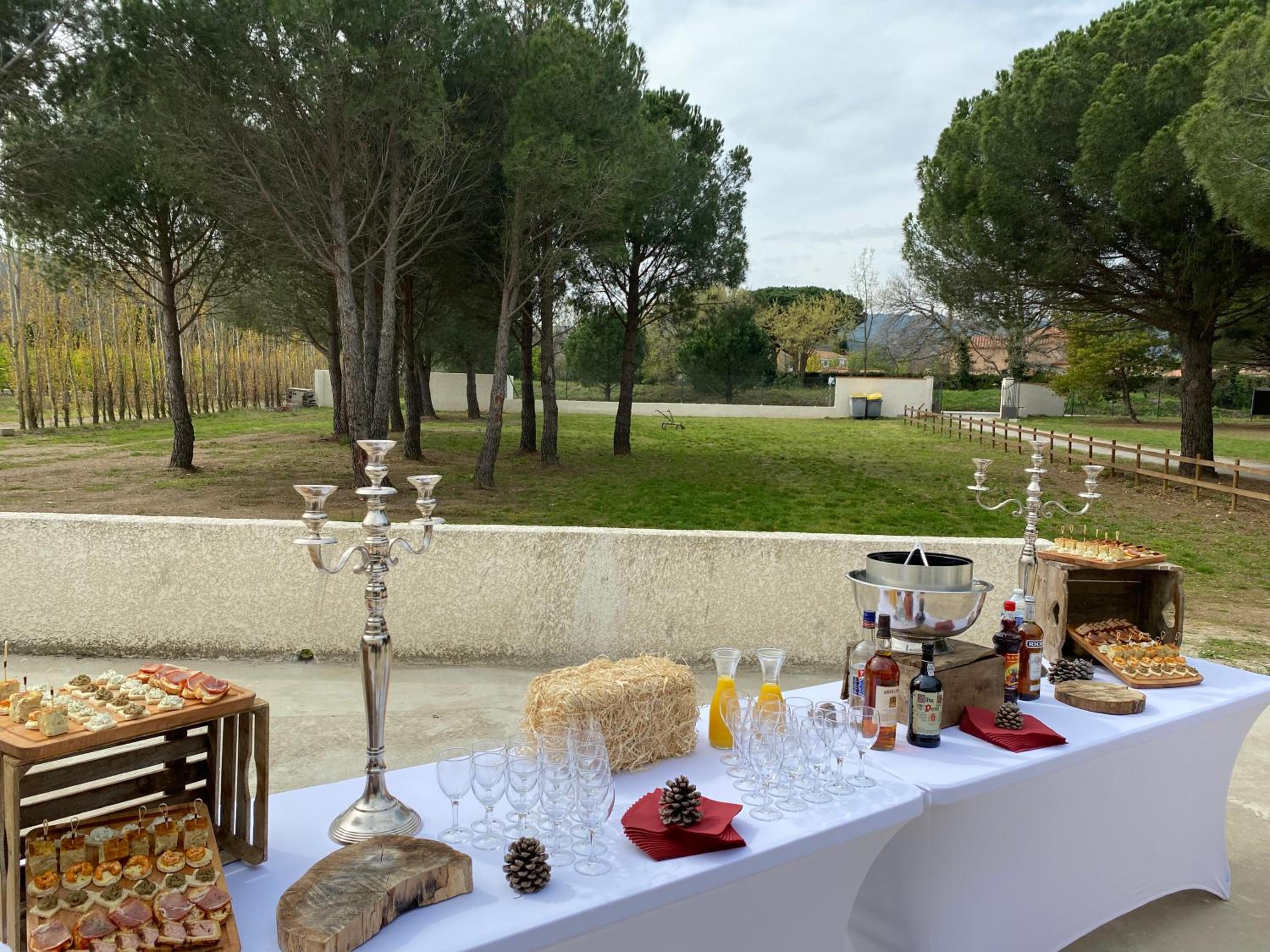 outdoor BBQ area