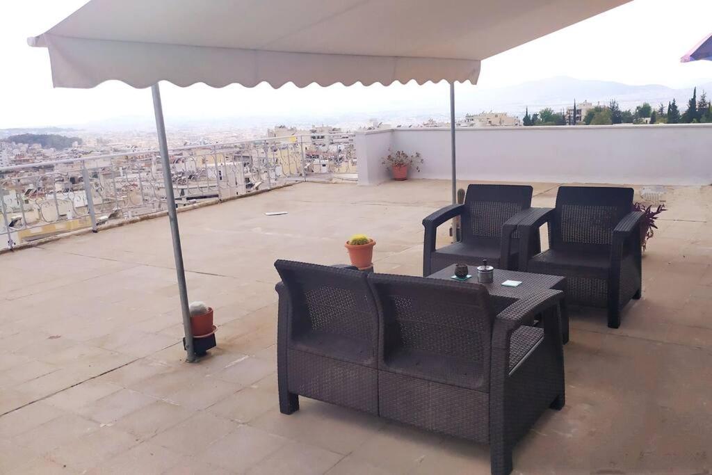 Athens Panoramic View Room Apartment Huge Balcony photo 2
