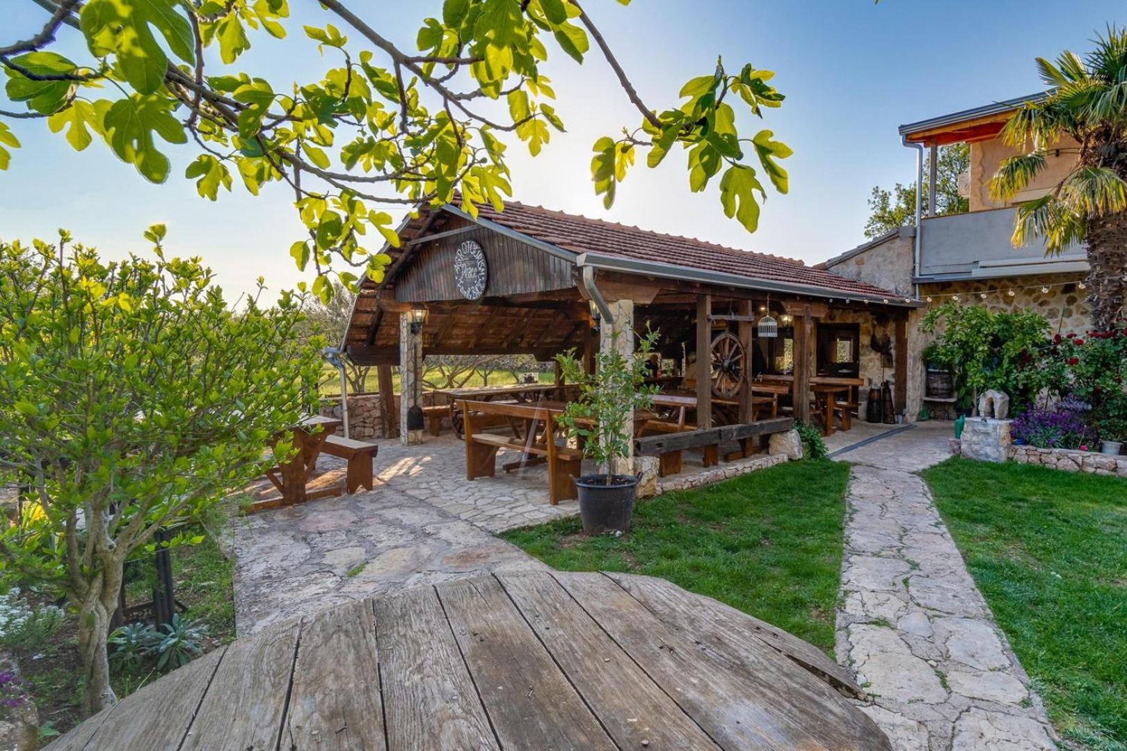 Promina luxury villa with 72sqm Heated Pool, Jacuzzi, Infrared Sauna, Tennis court, Media room view 2