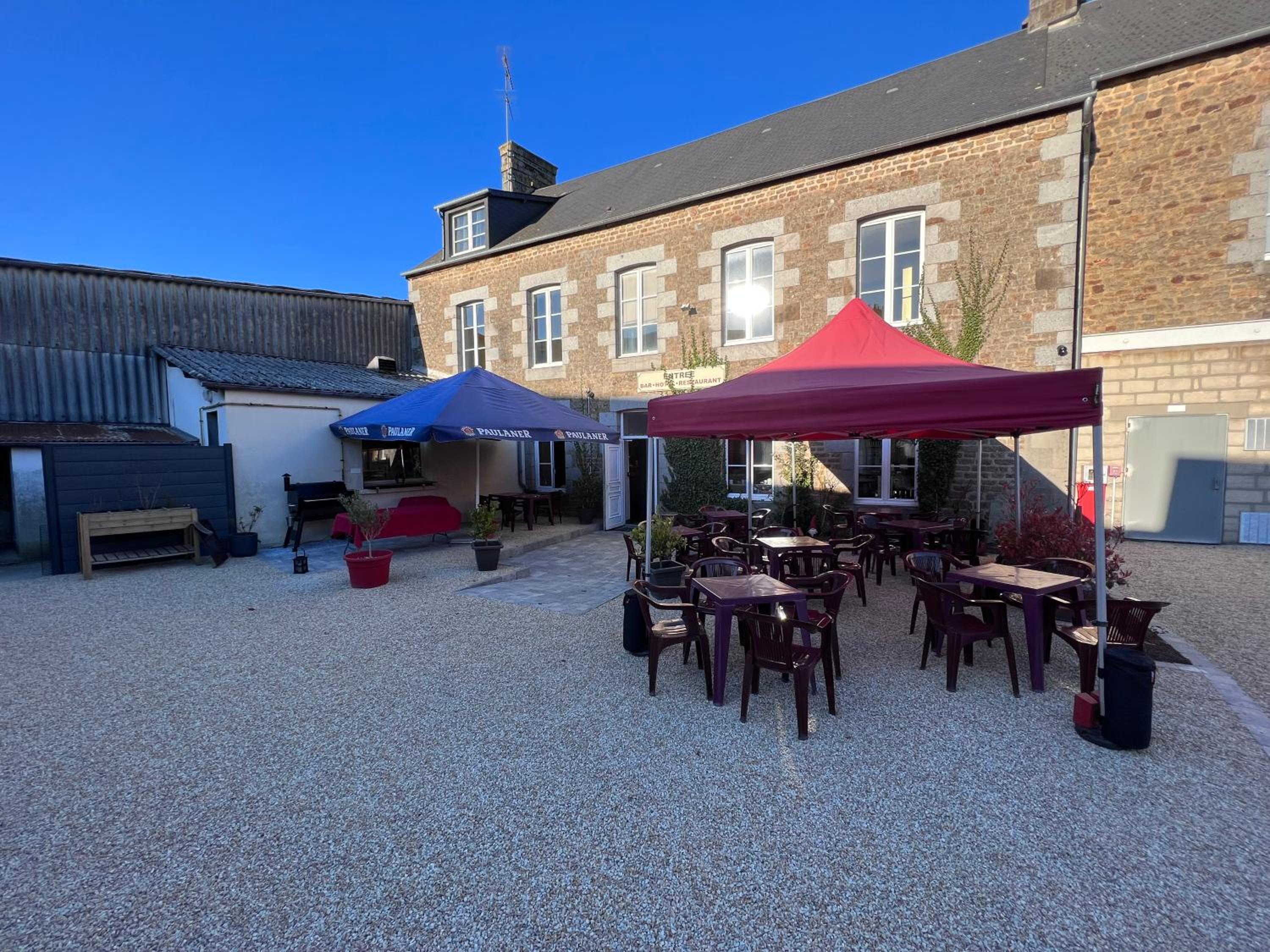 outdoor BBQ area