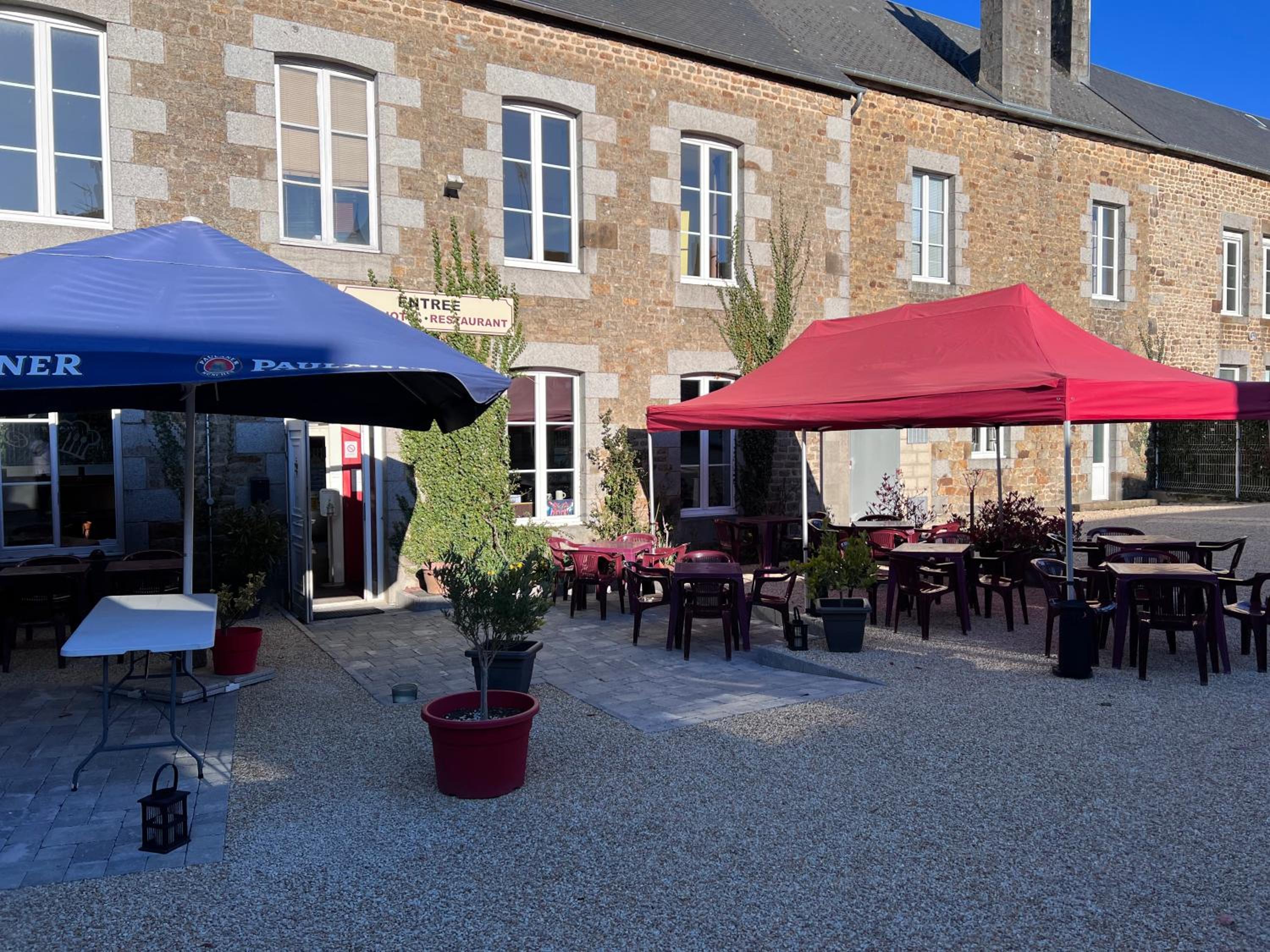 outdoor BBQ area