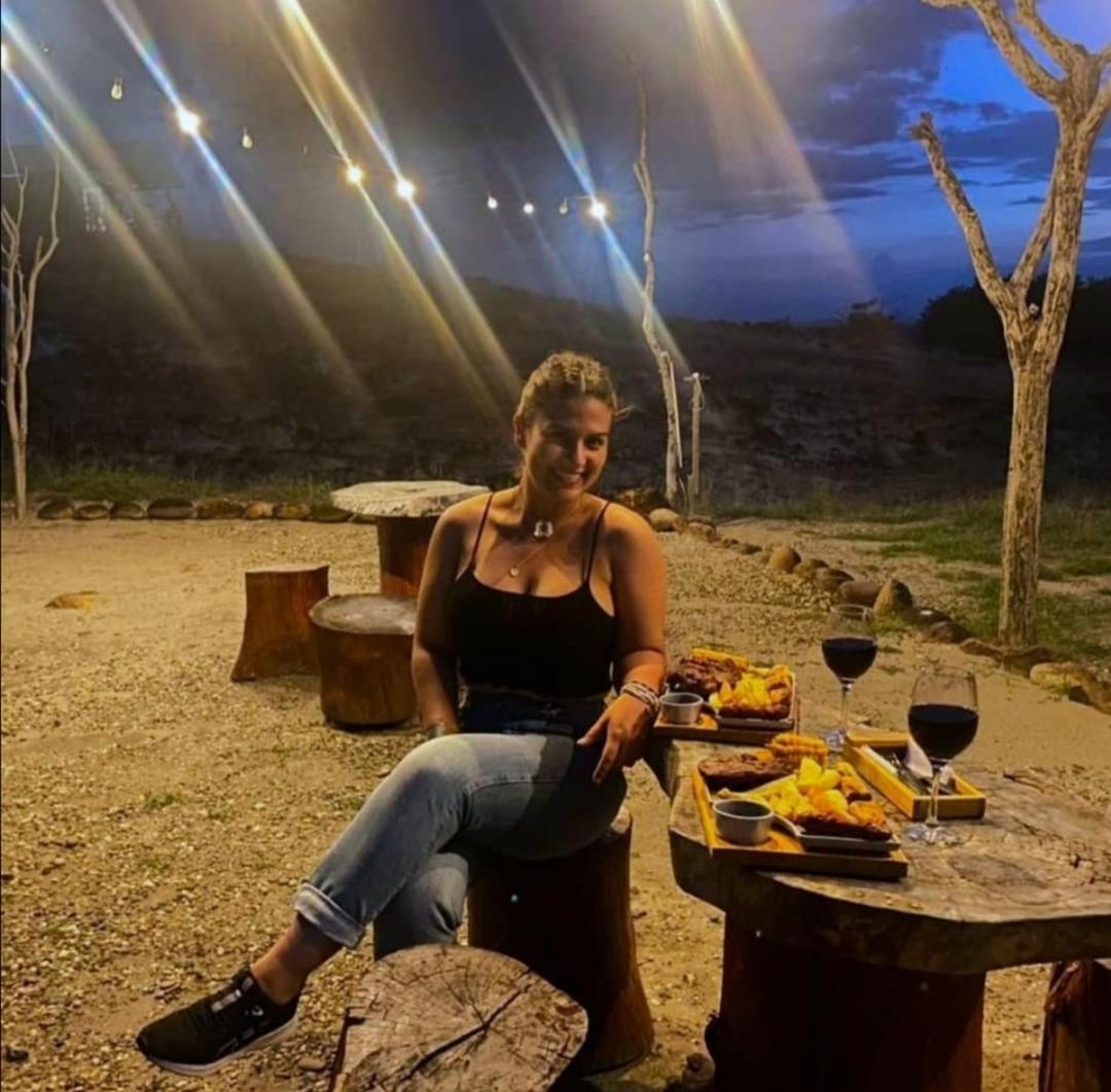 outdoor BBQ area
