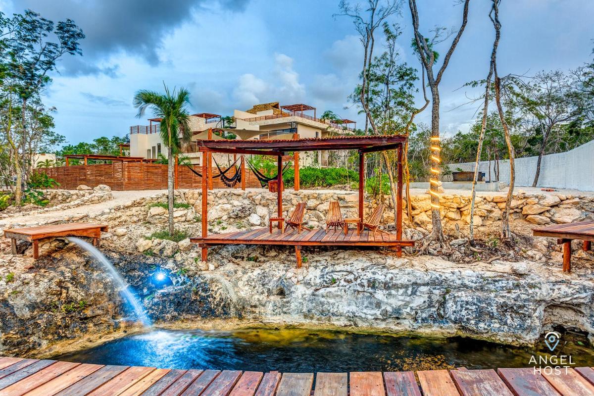 outdoor BBQ area