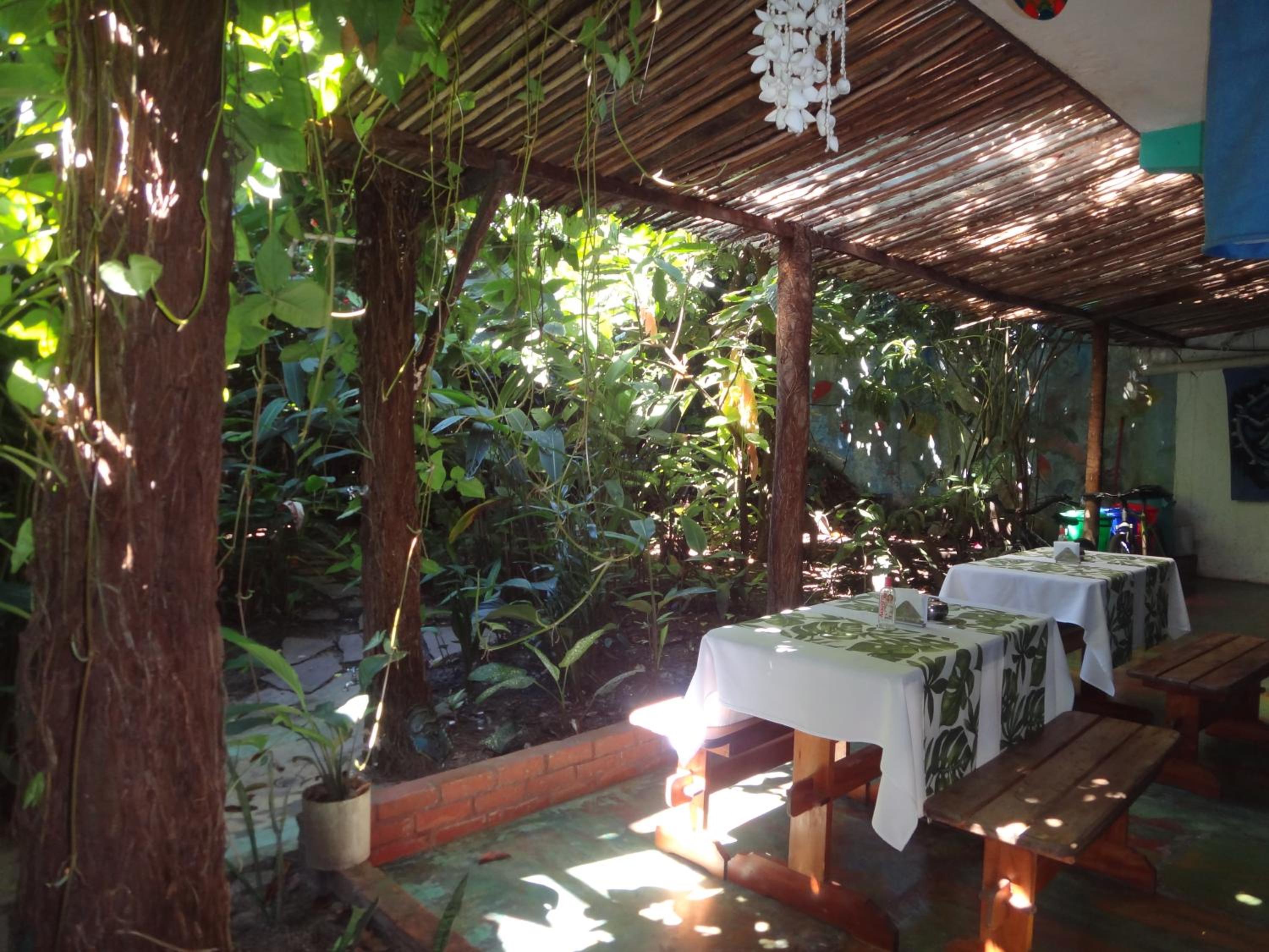 outdoor BBQ area