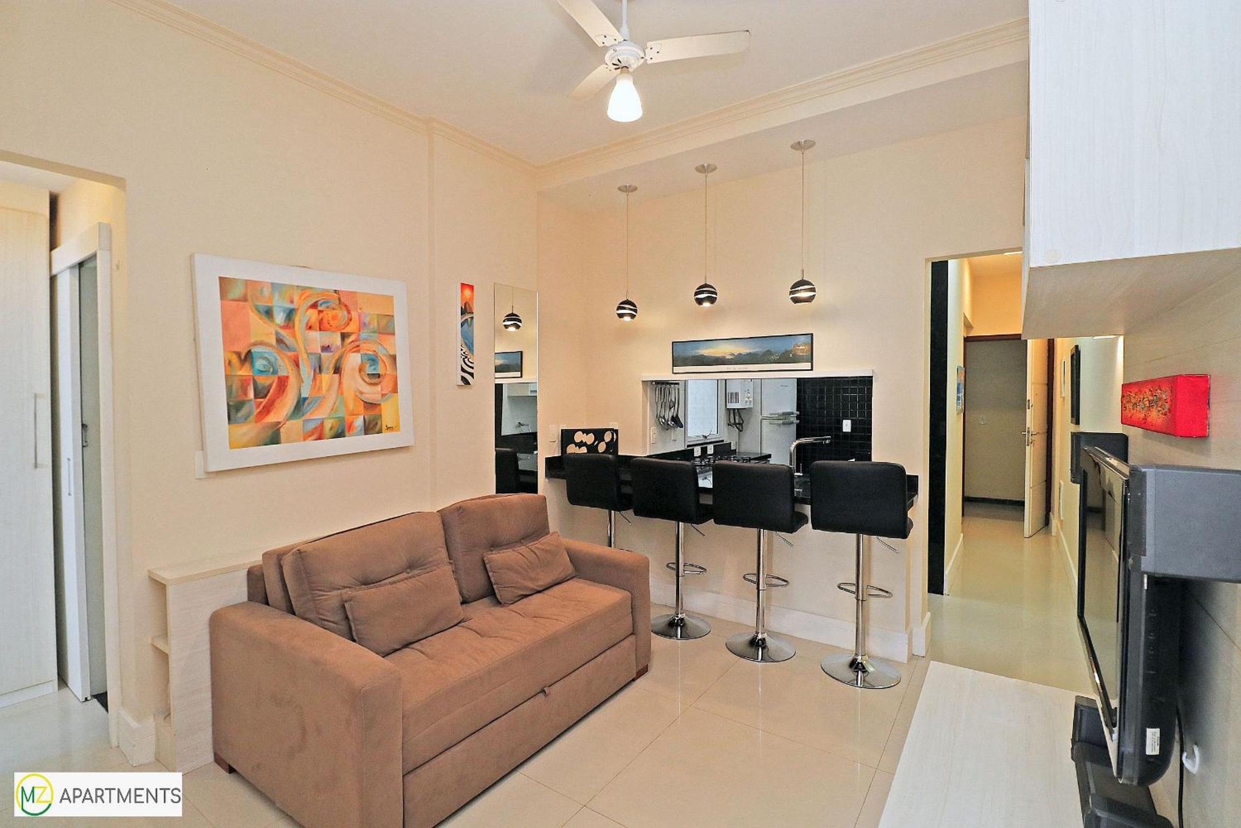 Modern 2 bedrooms in Leme for 4 people
