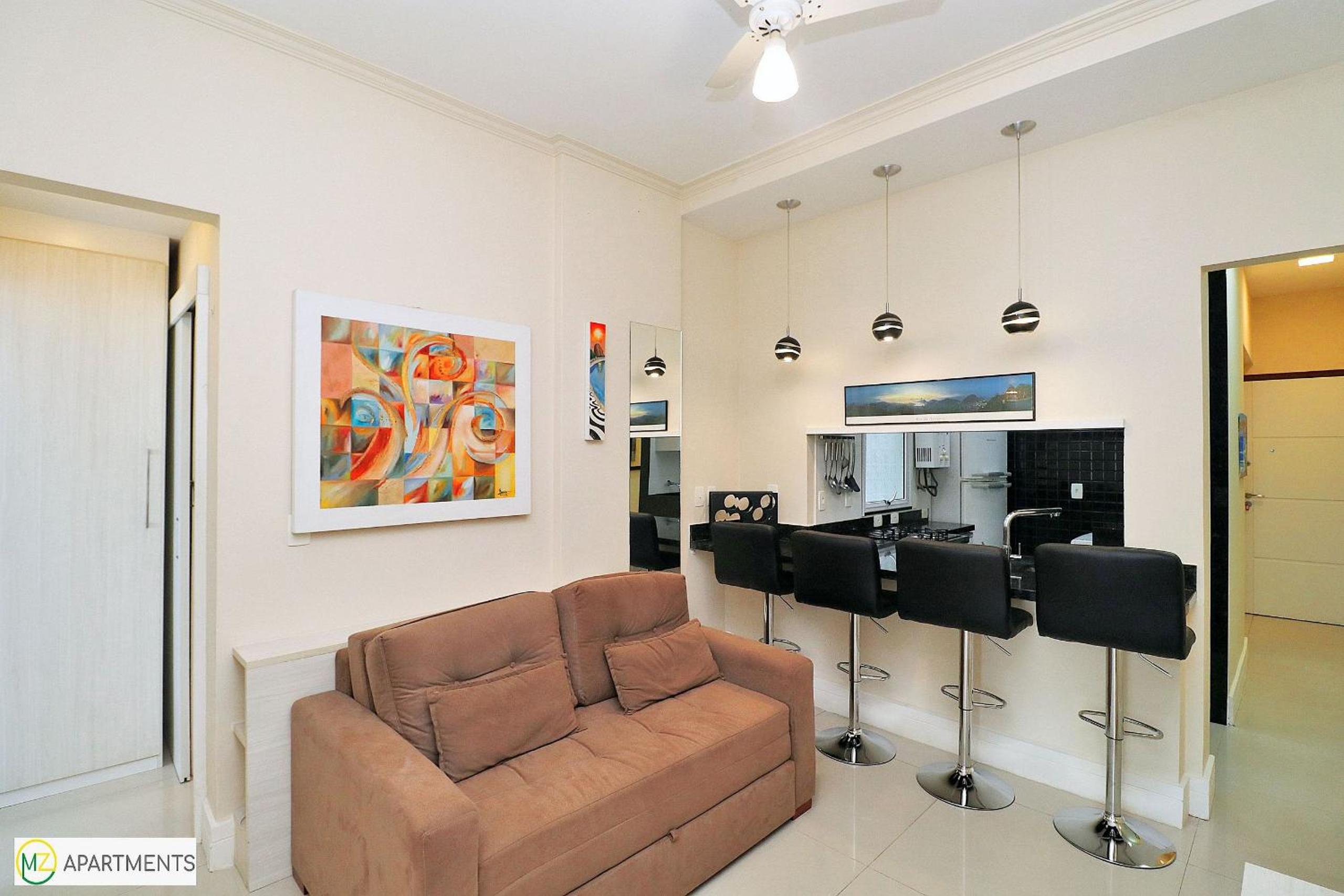 Modern 2 bedrooms in Leme for 4 people