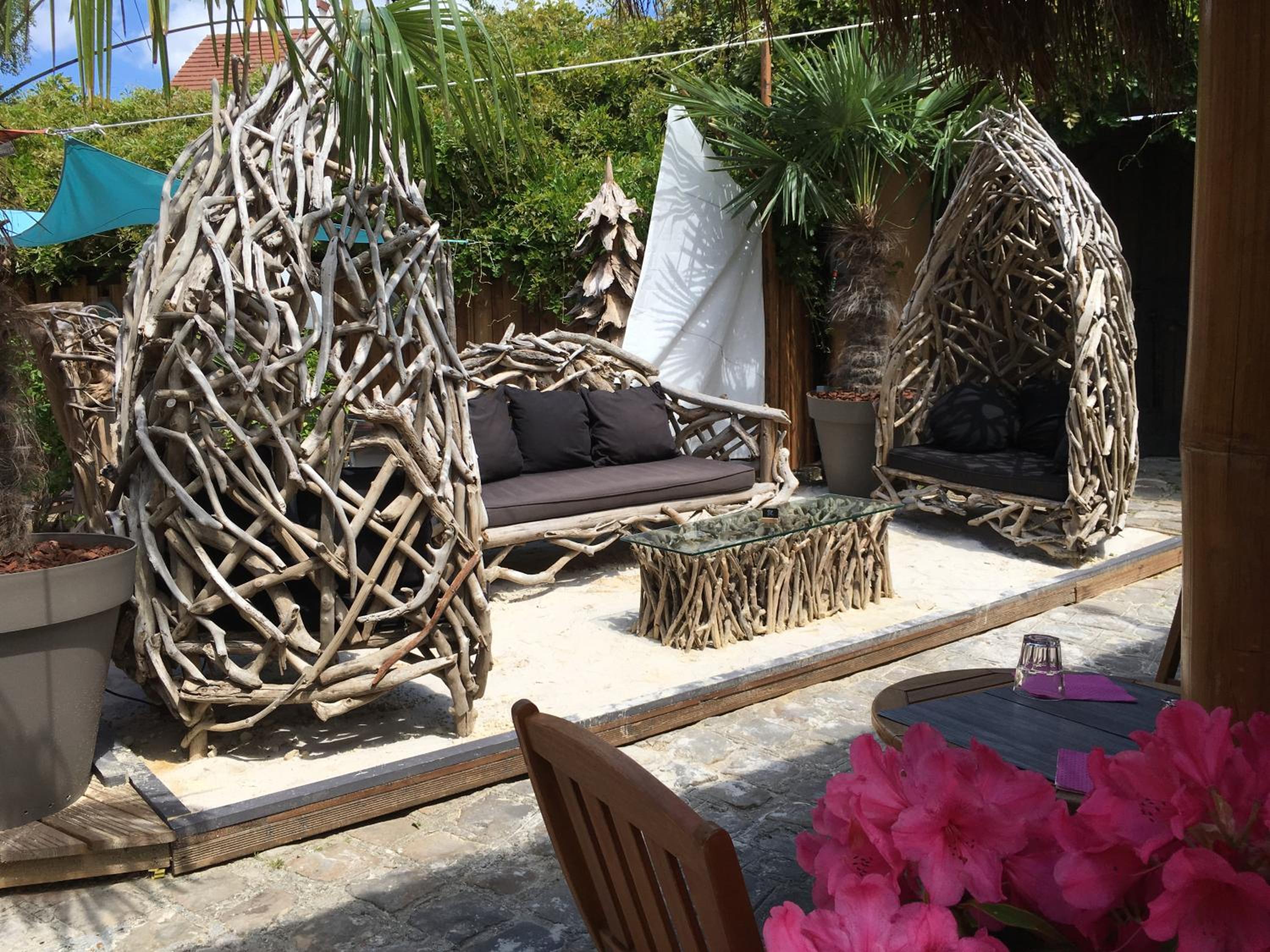 outdoor BBQ area