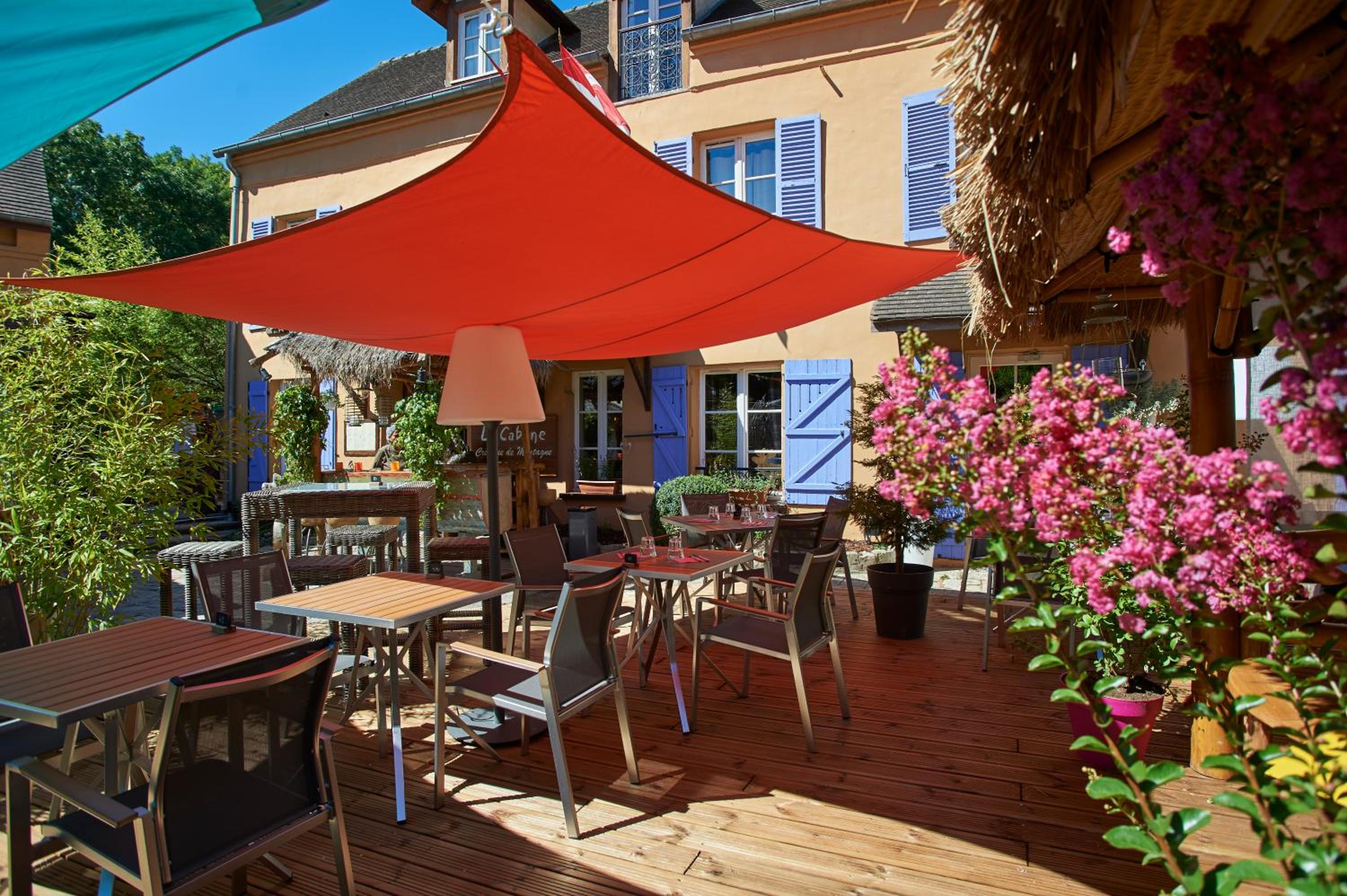 outdoor BBQ area