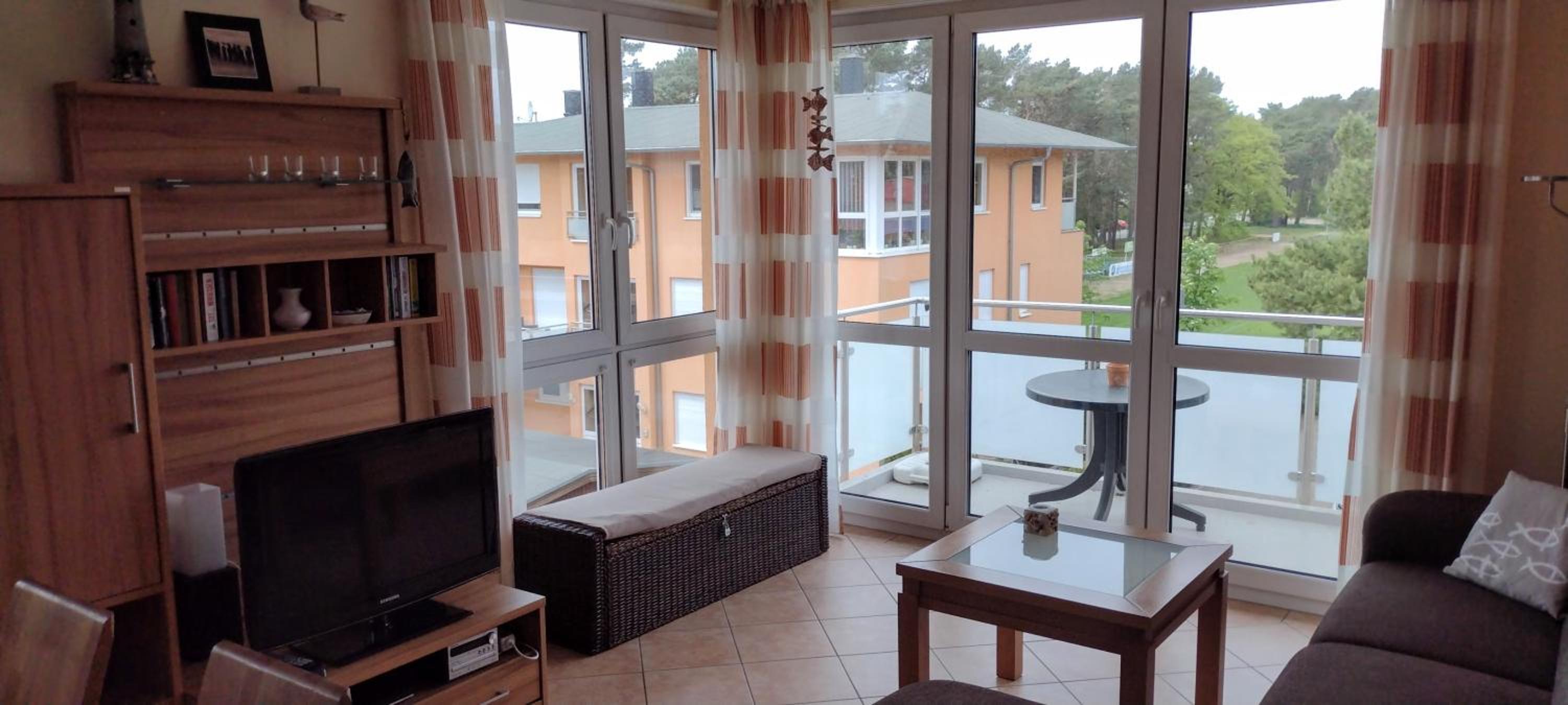 moderne 3-Raum Ferienwohnung Strandmöwe mit Panoramafenster view 2