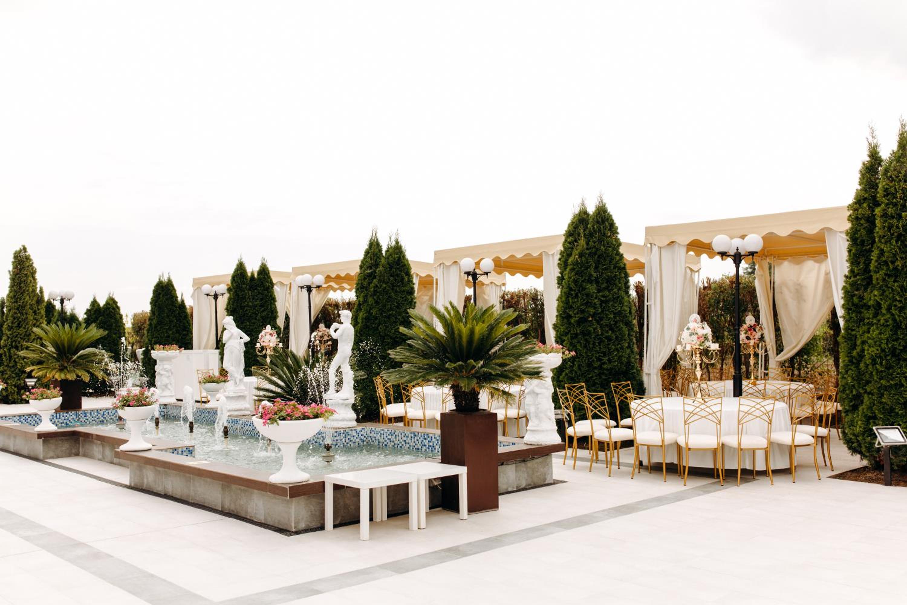 outdoor BBQ area