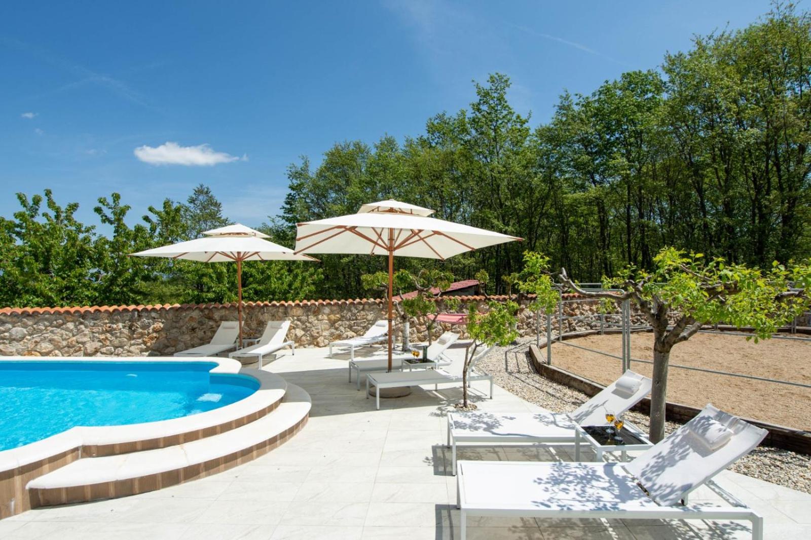 Holiday home with swimming pool, wellness, horses and donkeys