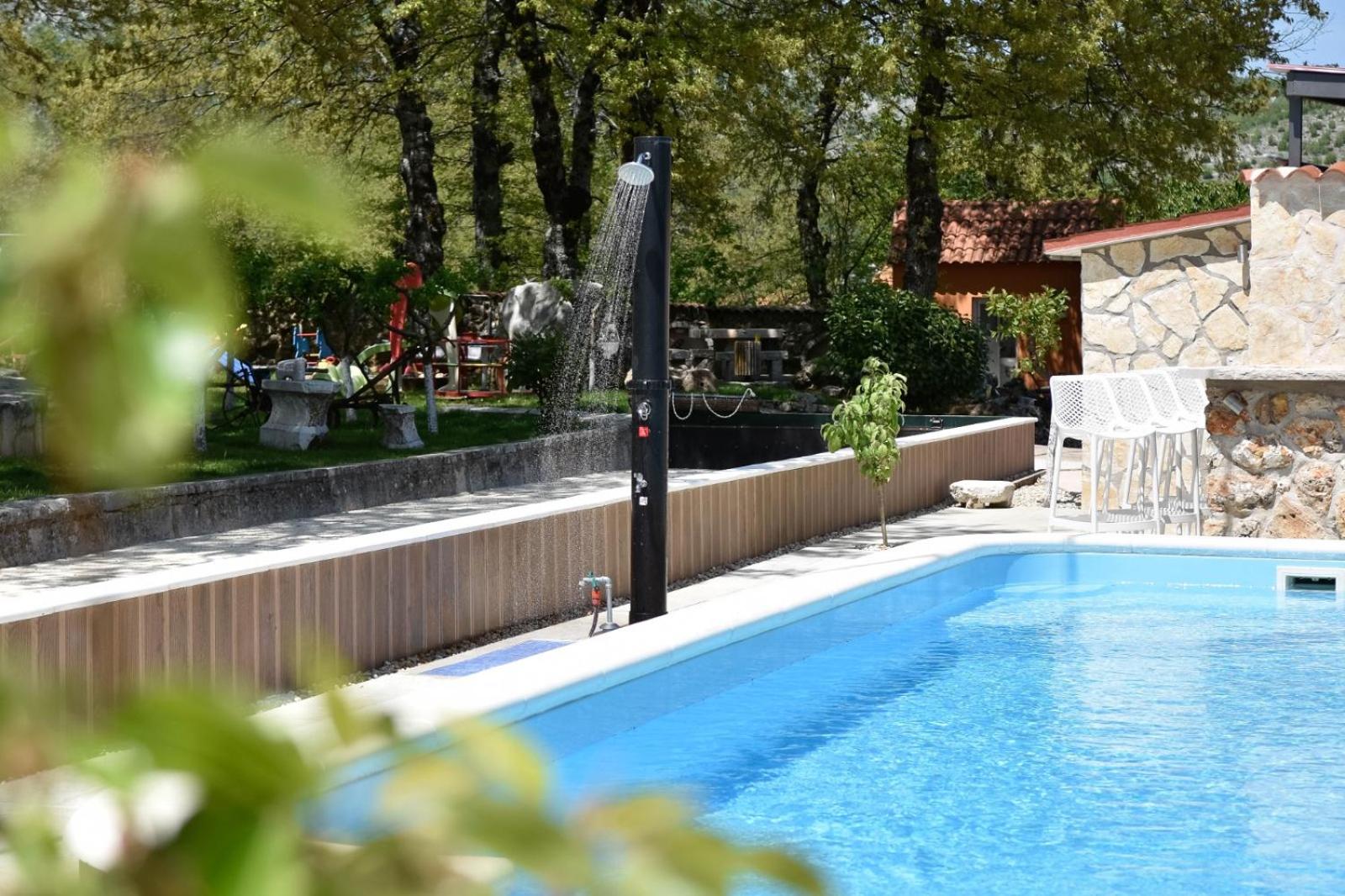 Holiday home with swimming pool, wellness, horses and donkeys