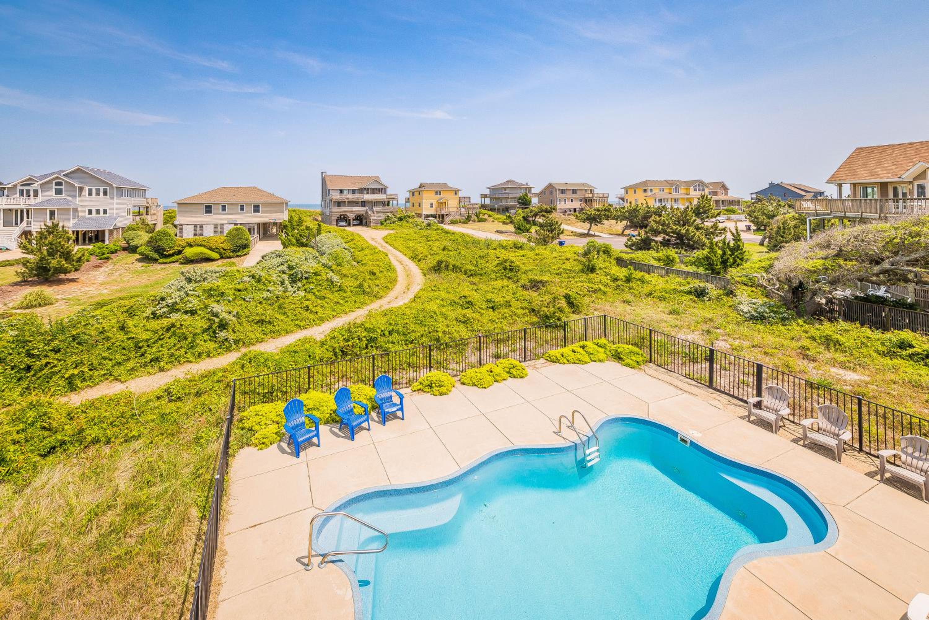 Arcadia - Duck, Caffey's Inlet, Ocean Views, 50 Yards to Beach, Pool, Pets OK, Cul-de-sac Location