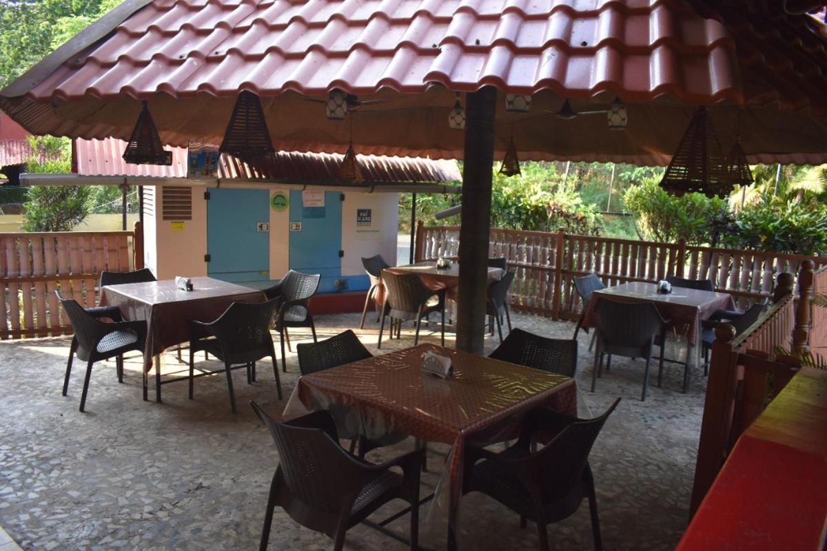 outdoor BBQ area
