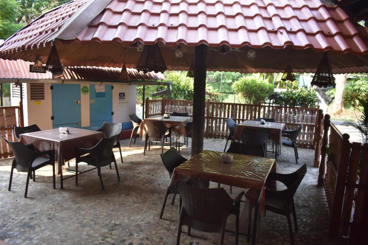 outdoor BBQ area