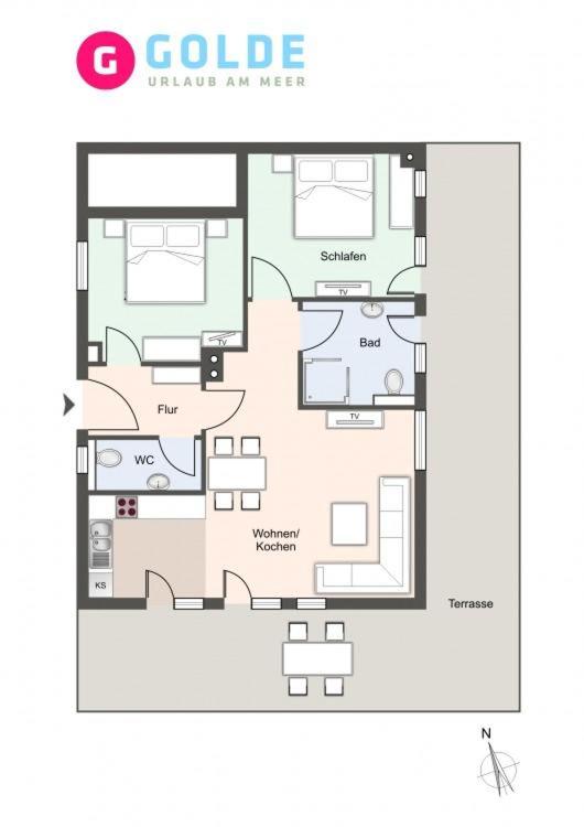 Appartementhaus Olsdorfer Straße Appartement Glücksmomente unten