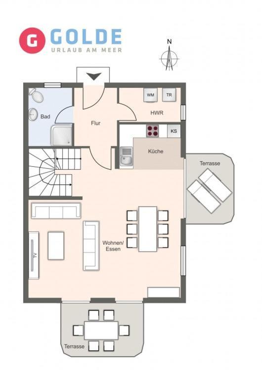 Haushälfte Evershop Ferienhaus Seepferdchen