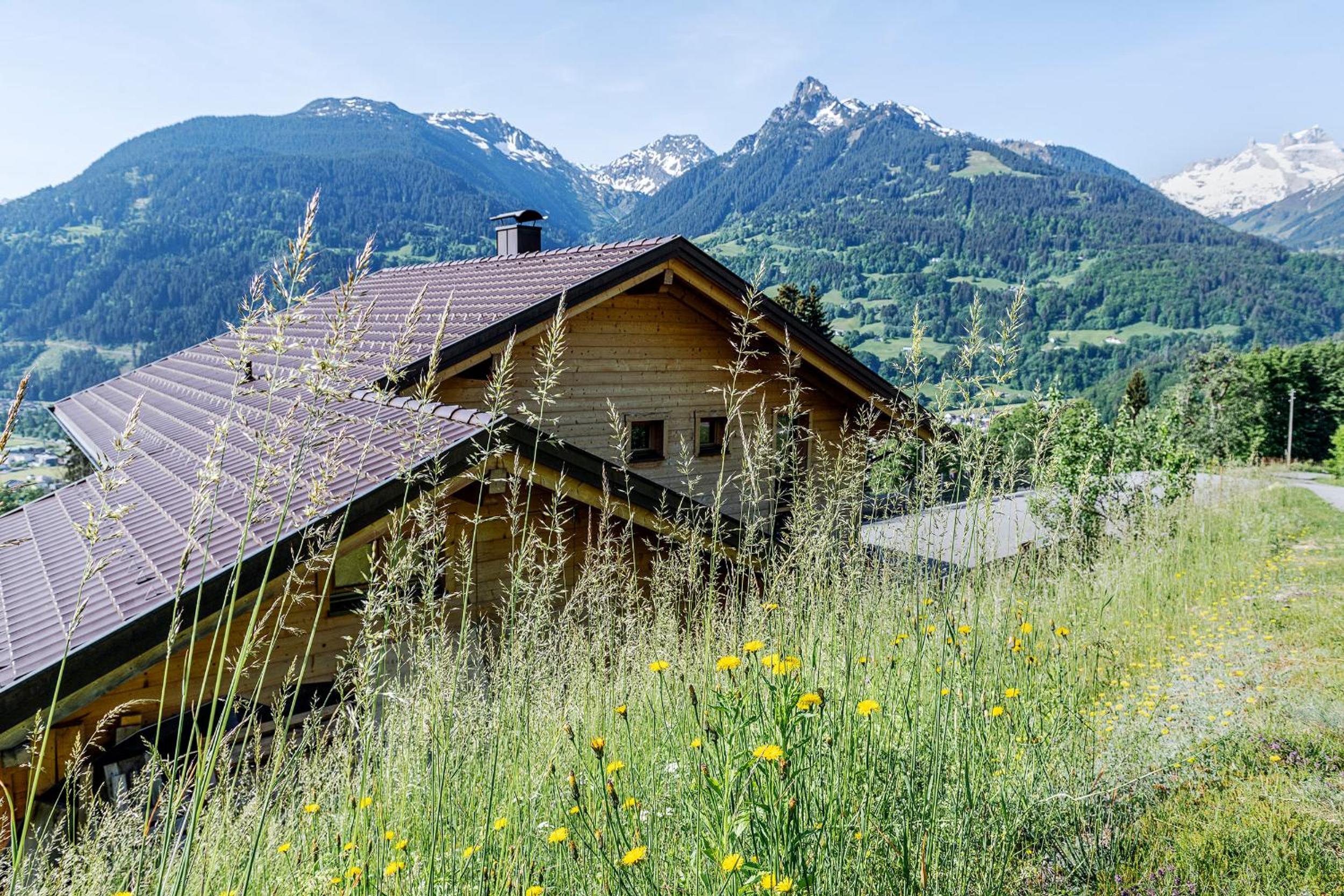 Haus grüner Wald