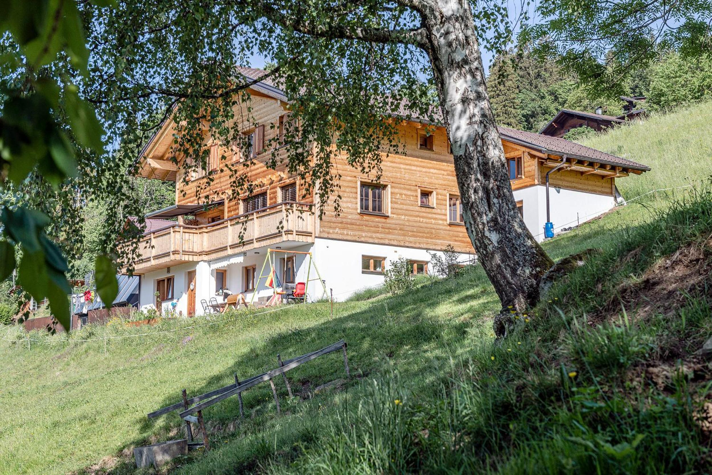 Haus grüner Wald