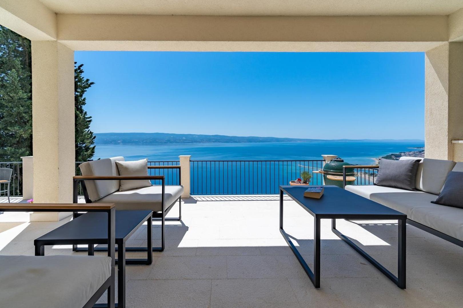 Villa Atopos with heated private pool, 5 bedrooms, Cinema room, panoramic sea views view 5