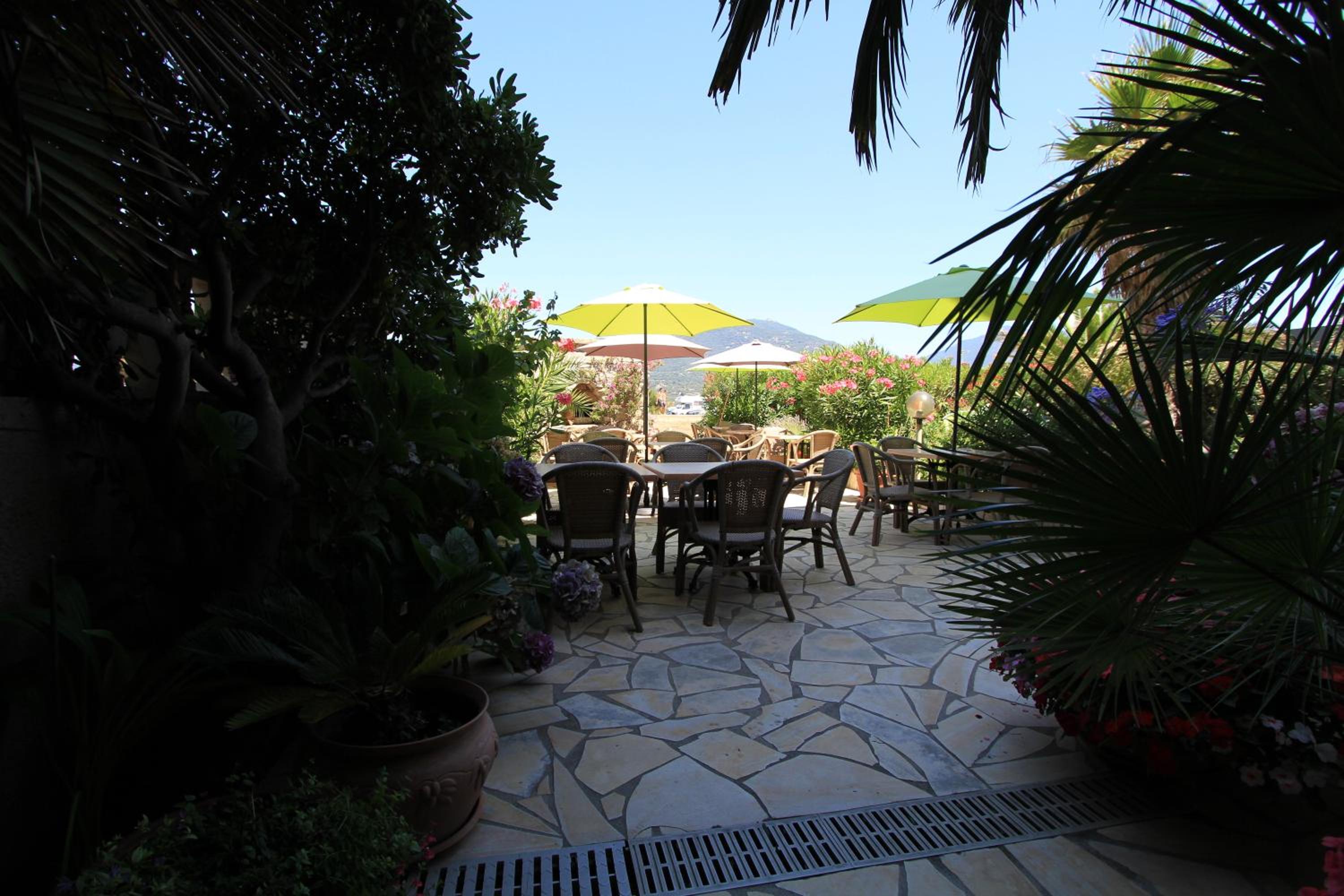 outdoor BBQ area