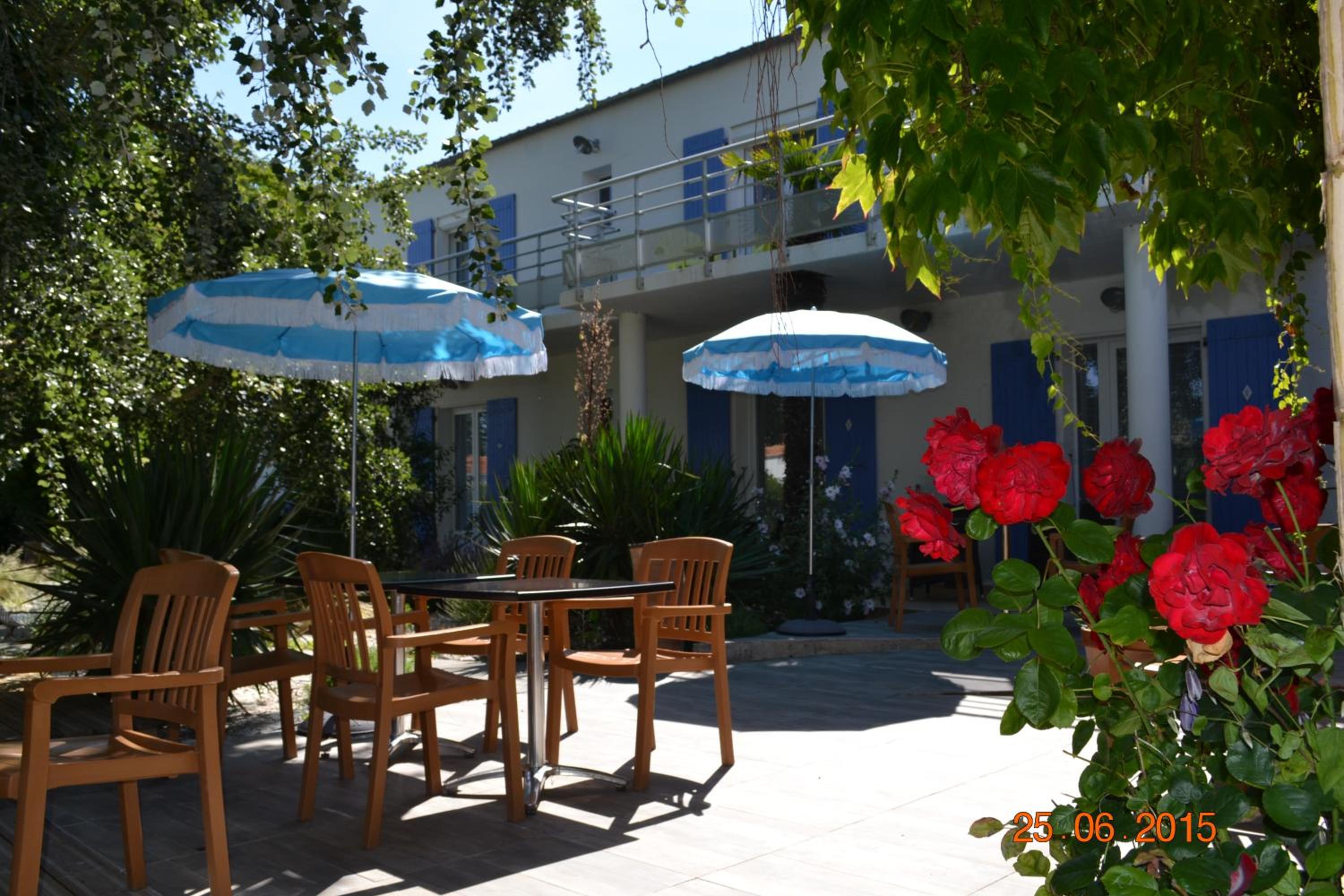 outdoor BBQ area