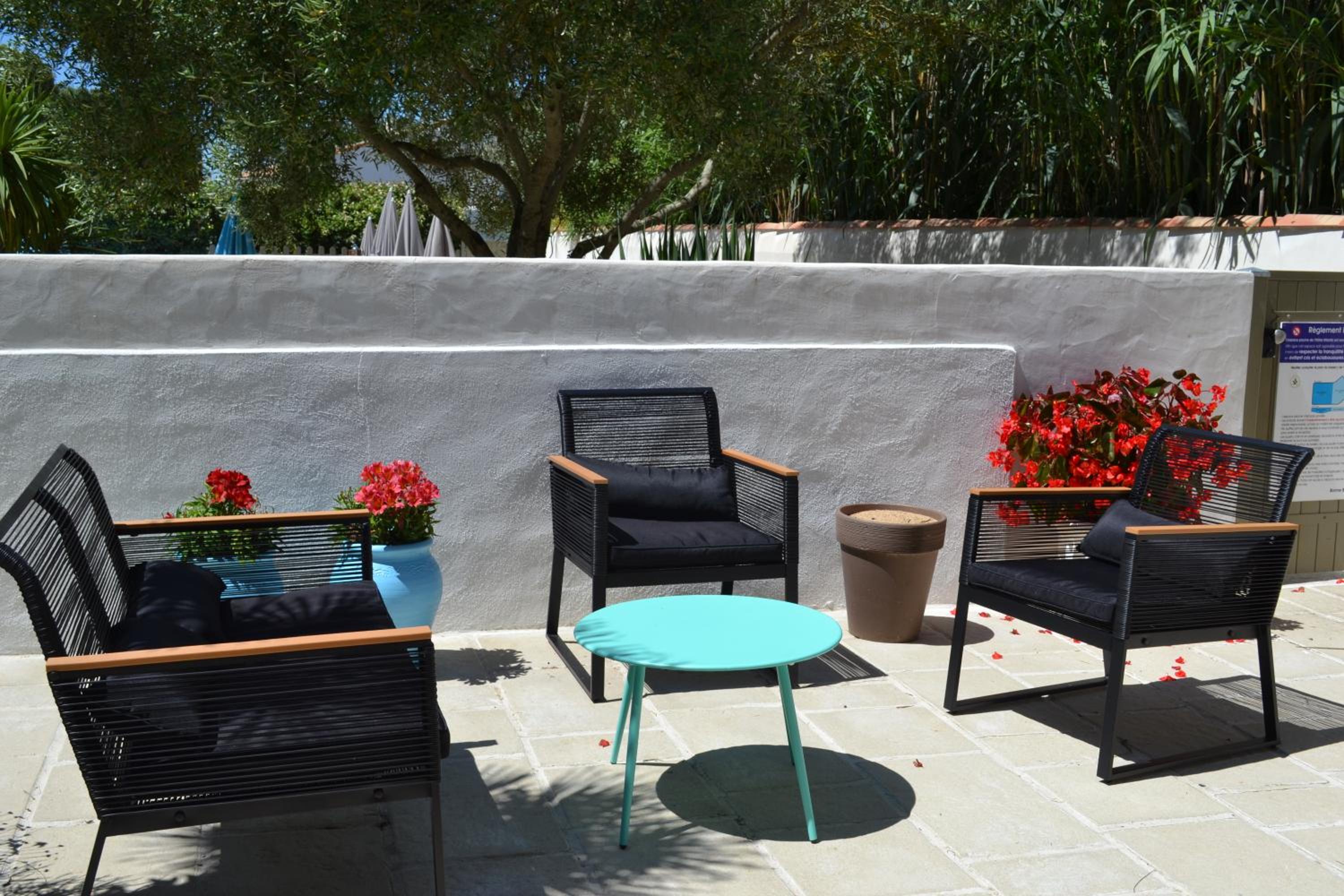 outdoor BBQ area