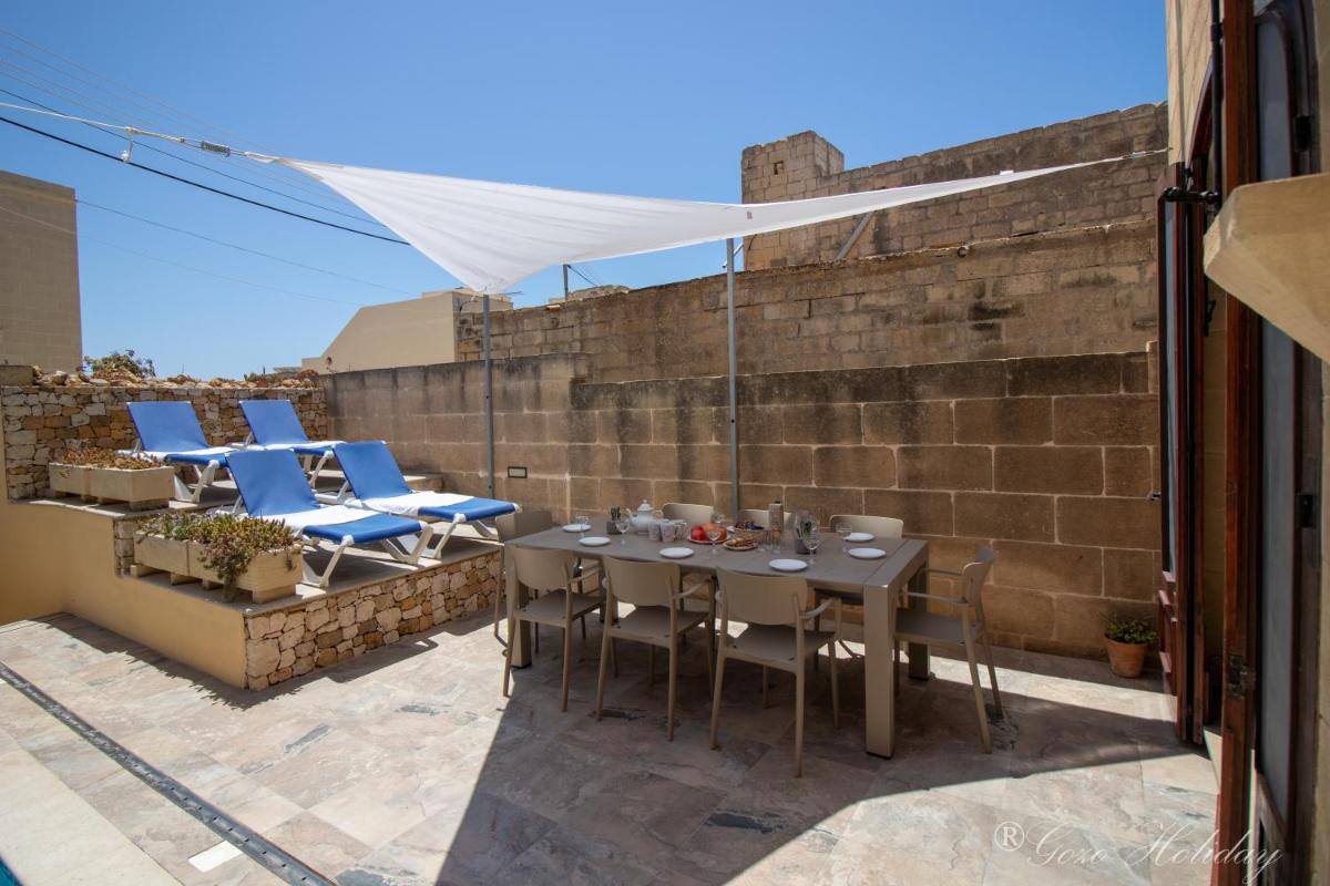 outdoor BBQ area