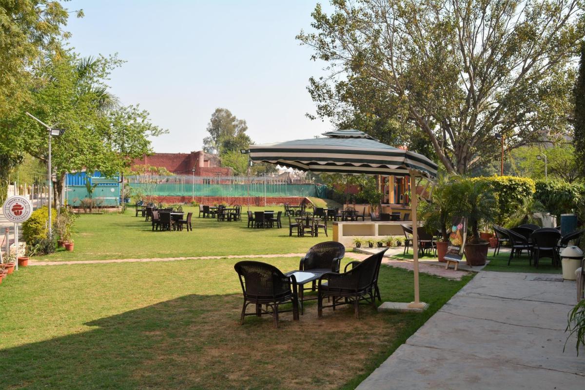 outdoor BBQ area