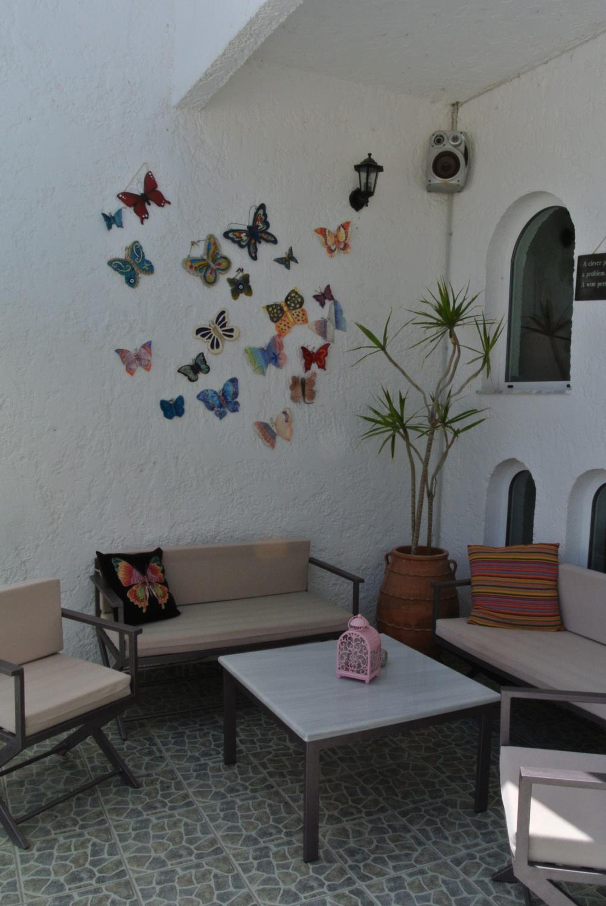 outdoor BBQ area
