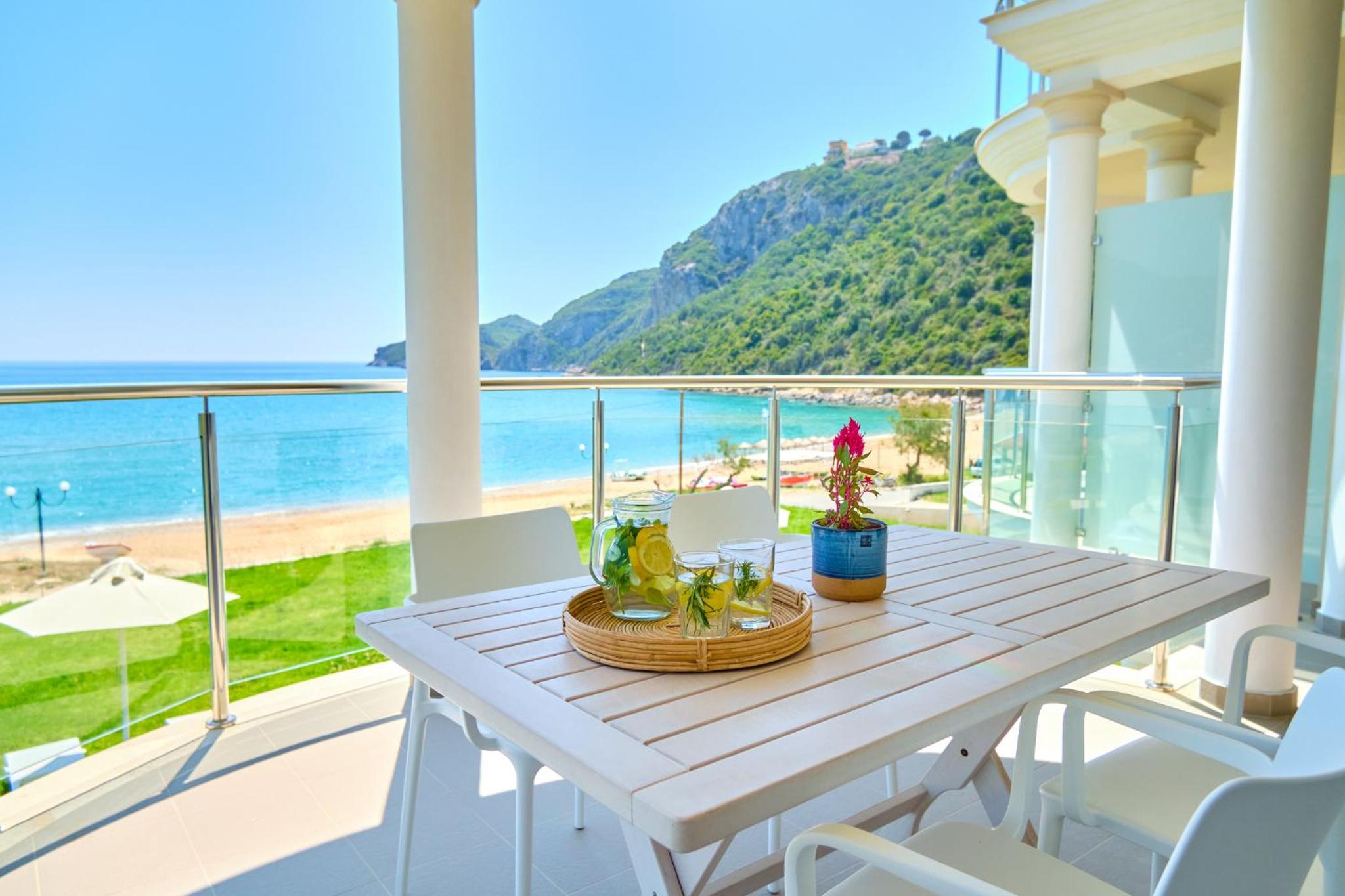 Armikes Beachfront Suites Afionas view 4
