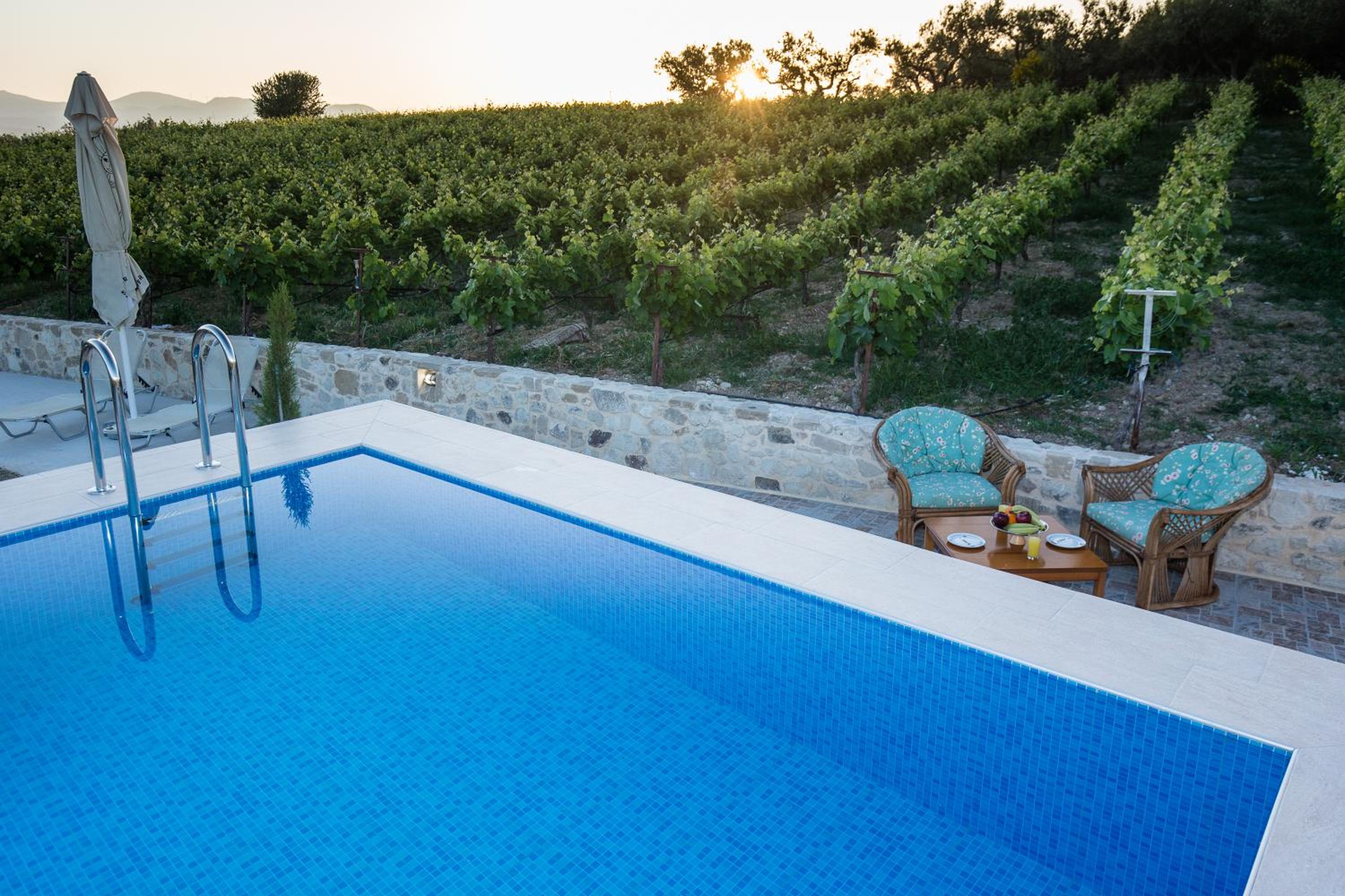 Villa Margarita's farm, private pool view 3