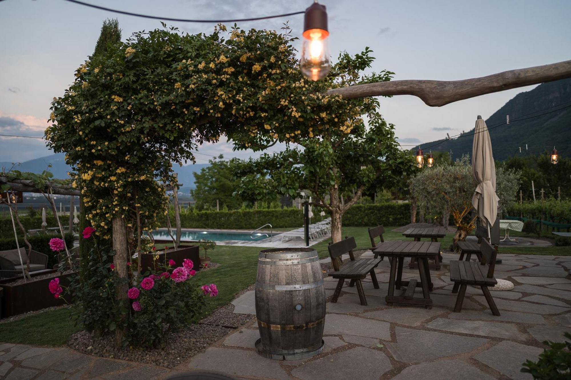outdoor BBQ area
