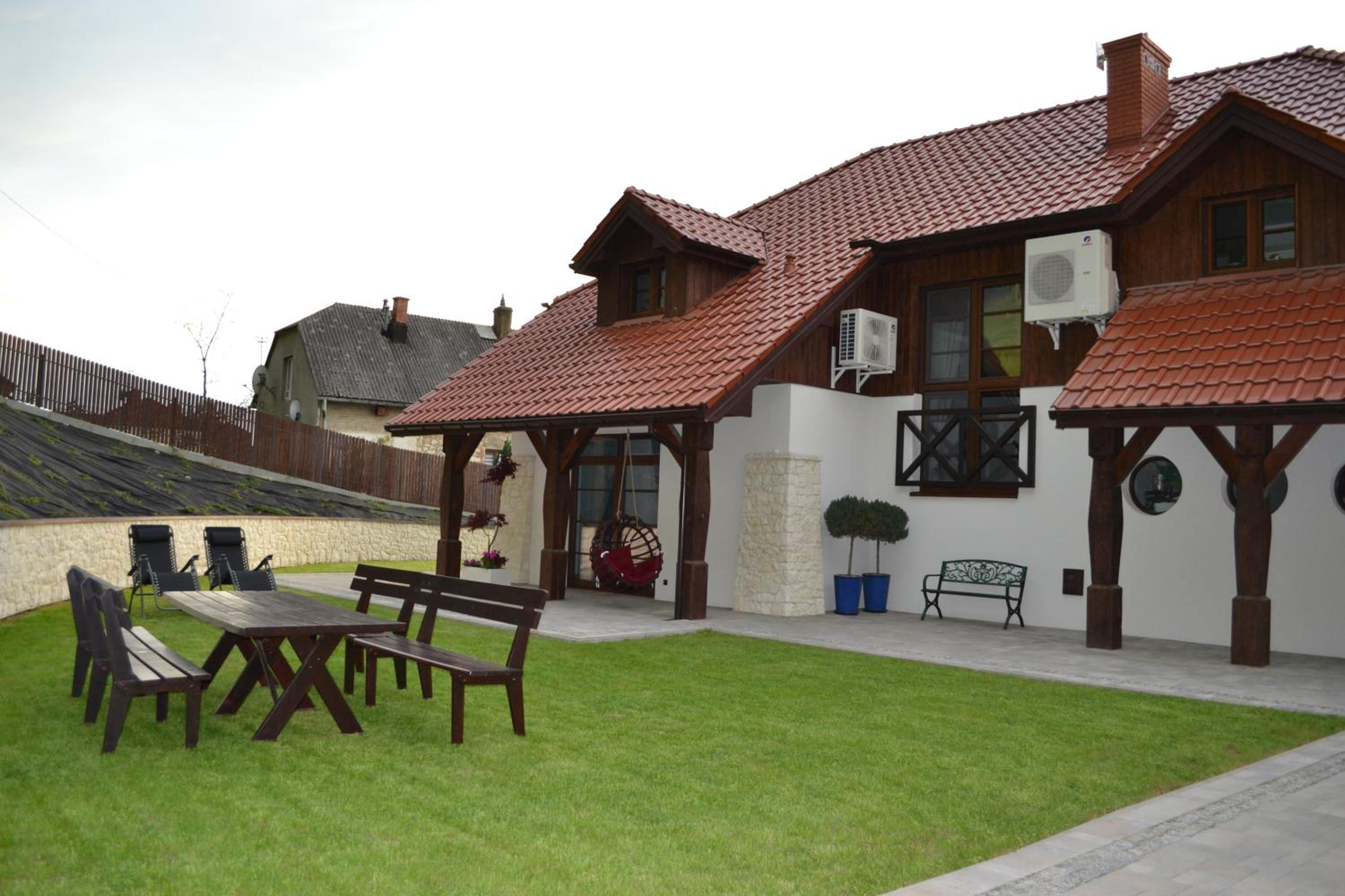 outdoor BBQ area