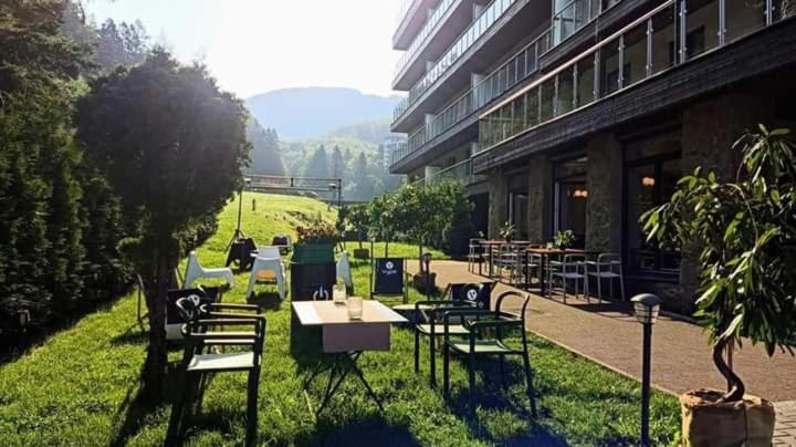 outdoor BBQ area