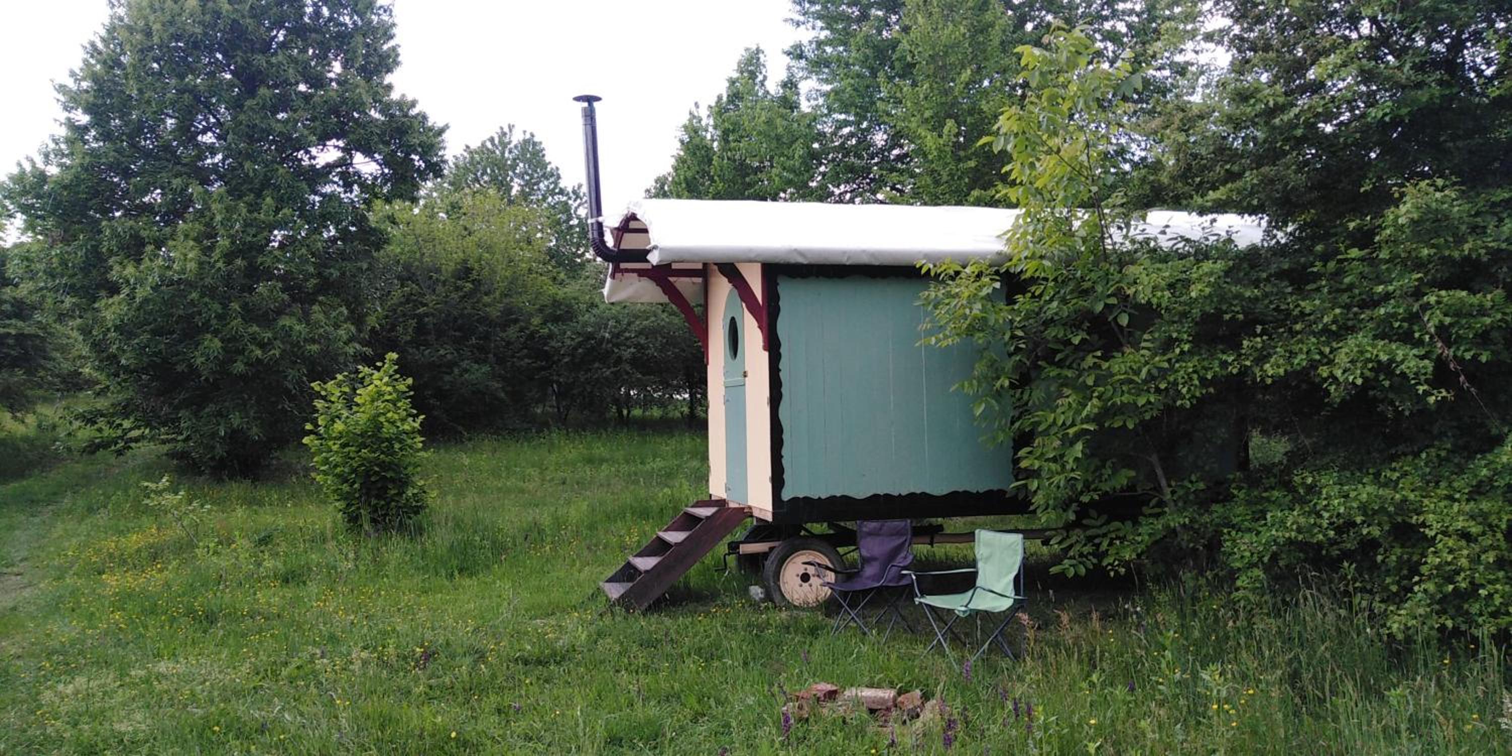 Shepherd's hut in nature