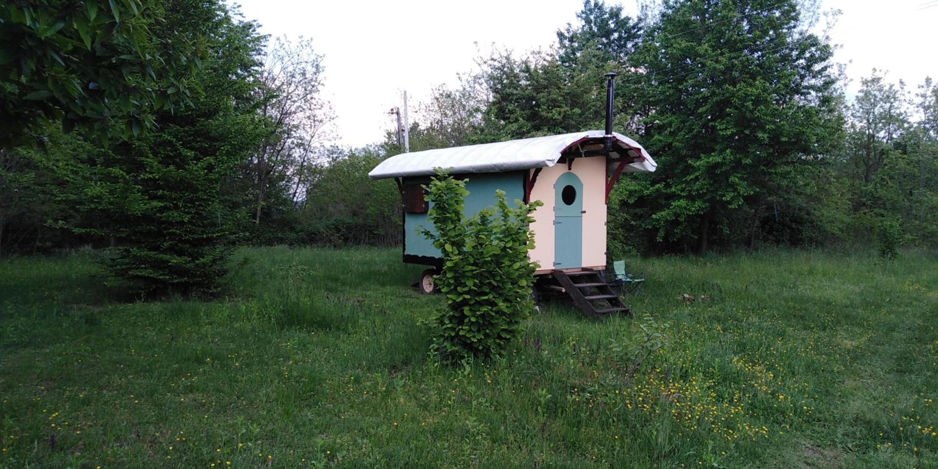 Shepherd's hut in nature